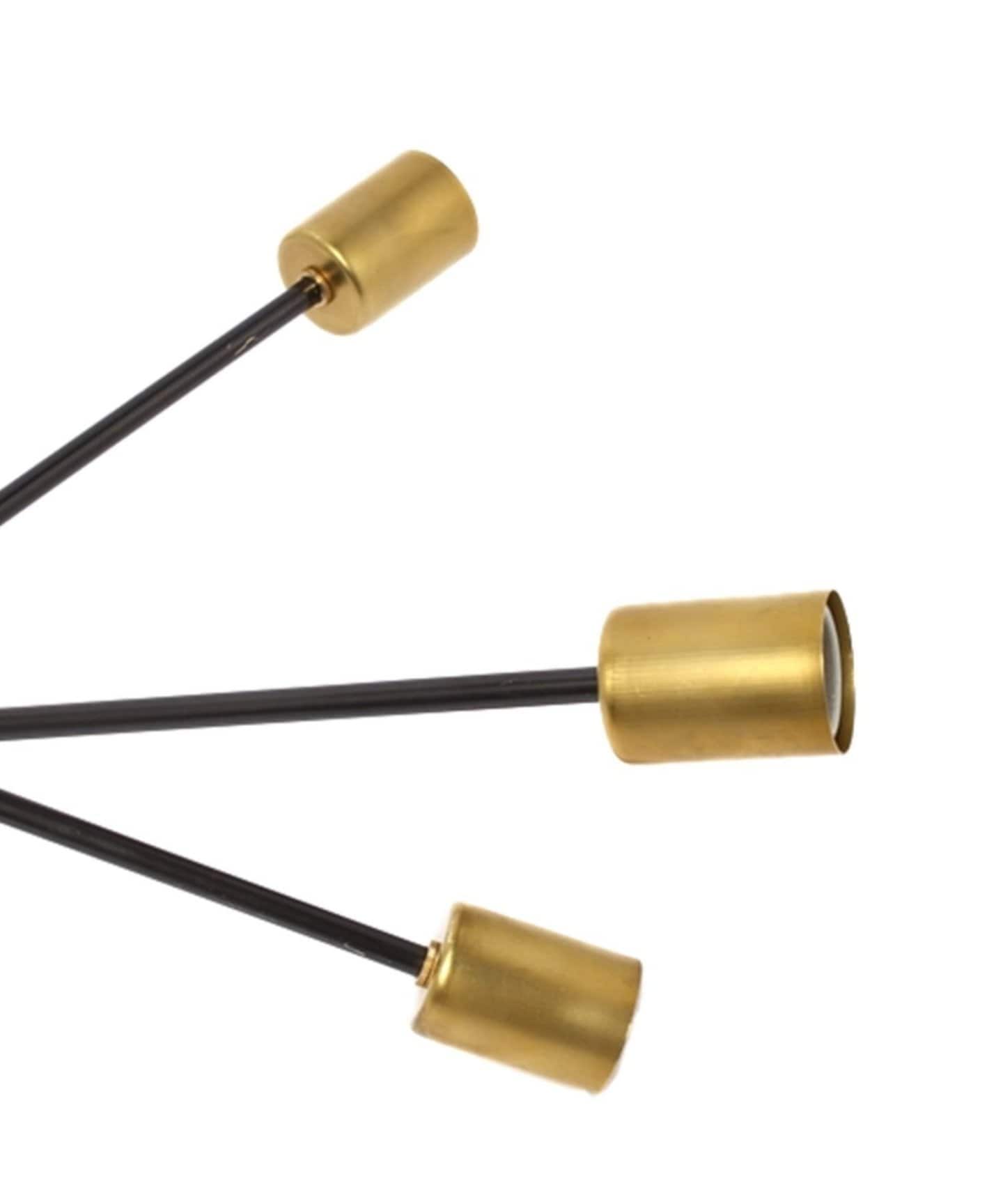 アクメファニチャーSOLID BRASS LAMP 9ARM BK PIPE 予約》SOLID BRASS LAMP 9ARM BLACK ソリッドブラスランプ（照明