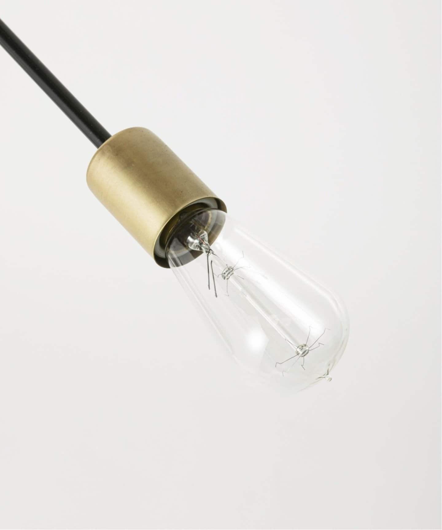 予約》SOLID BRASS LAMP 9ARM BLACK ソリッドブラスランプ（照明