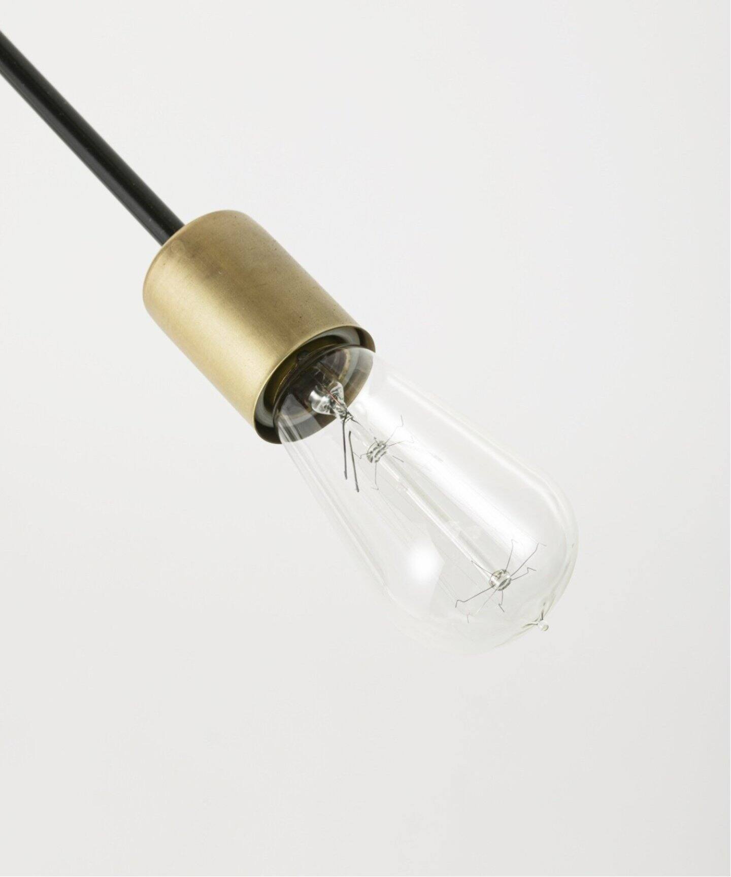 予約*》SOLID BRASS LAMP 9ARM 3way BLACK ソリッドブラス（照明 