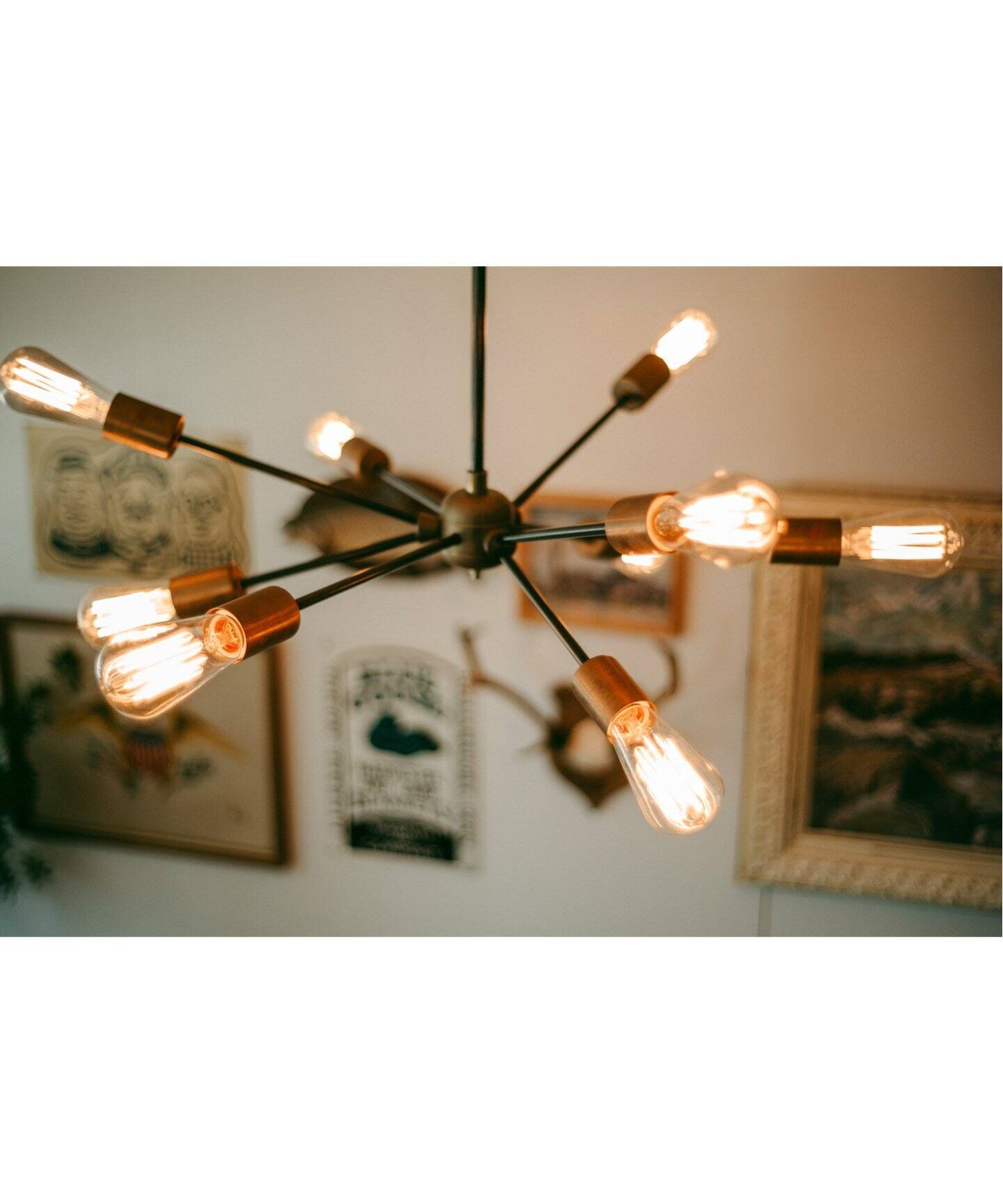 予約*》SOLID BRASS LAMP 9ARM 3way BLACK ソリッドブラス（照明 