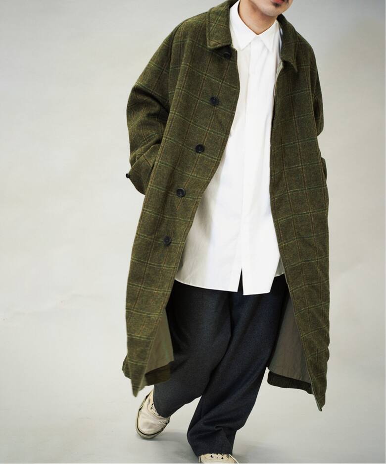 A.PRESSE/アプレッセ】Tweed Balmacaan Coat（その他ブルゾン 