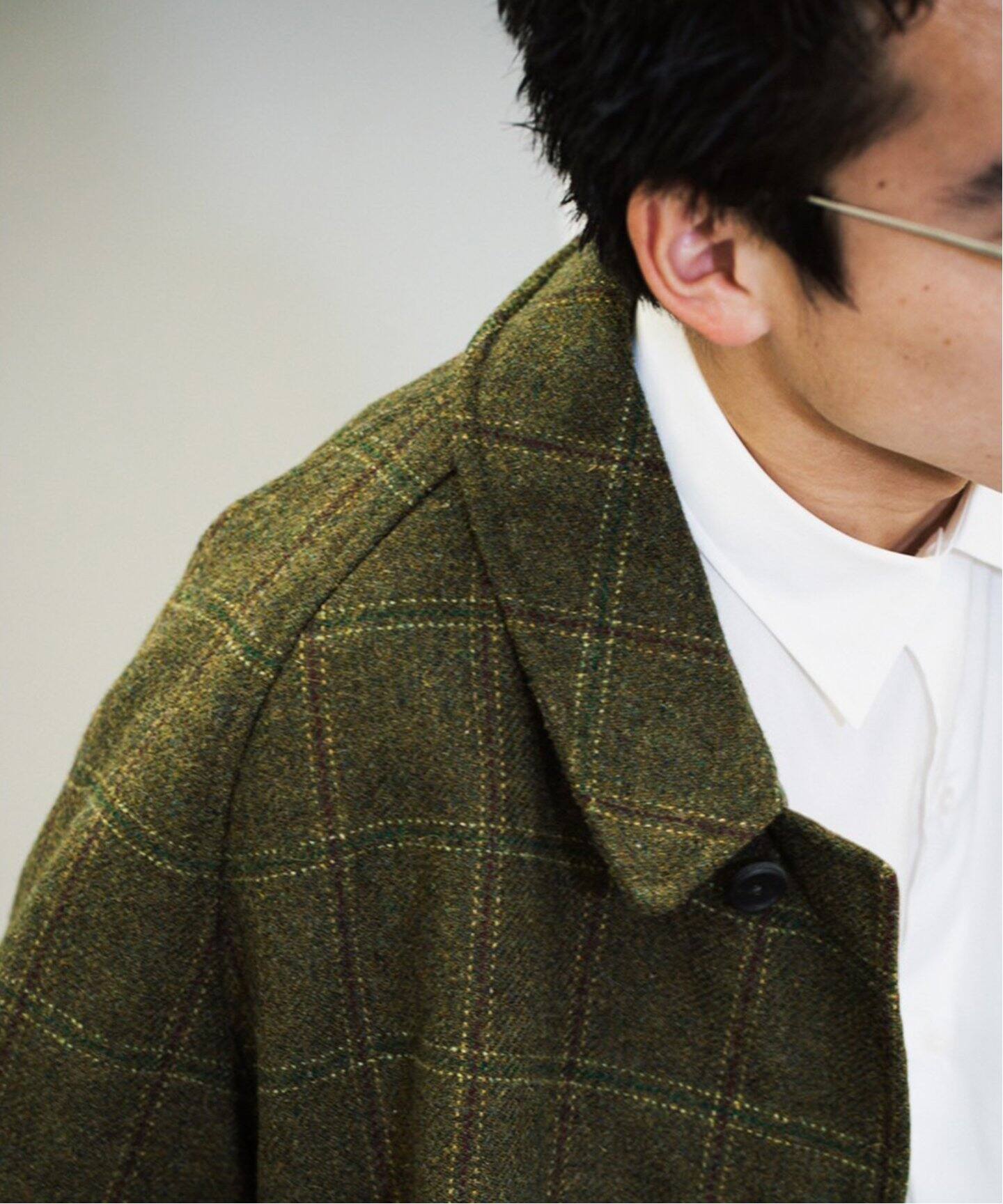 A.PRESSE/アプレッセ】Tweed Balmacaan Coat（その他ブルゾン 