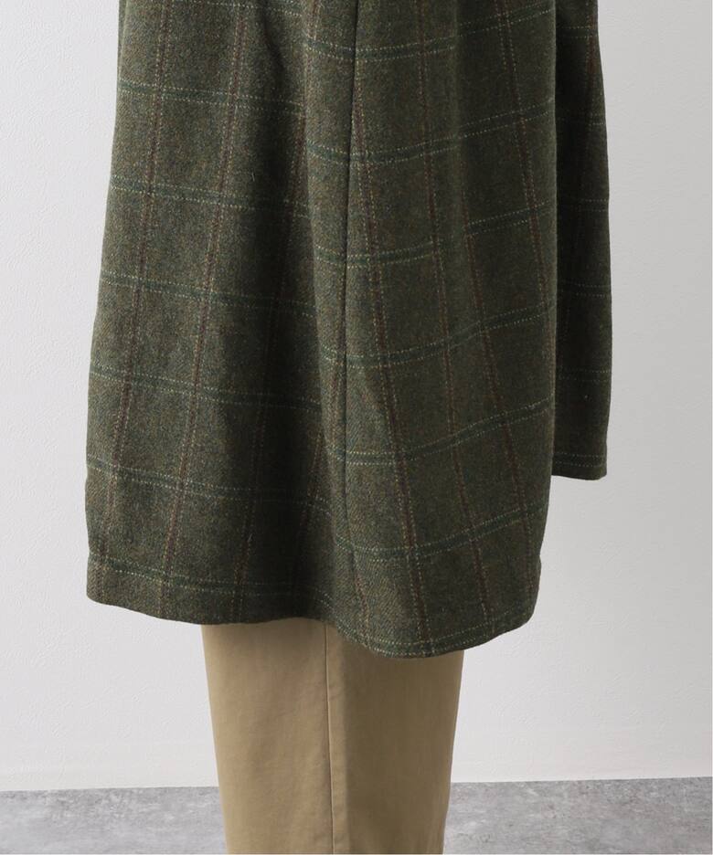 A.PRESSE/アプレッセ】Tweed Balmacaan Coat：バルマカーンコート