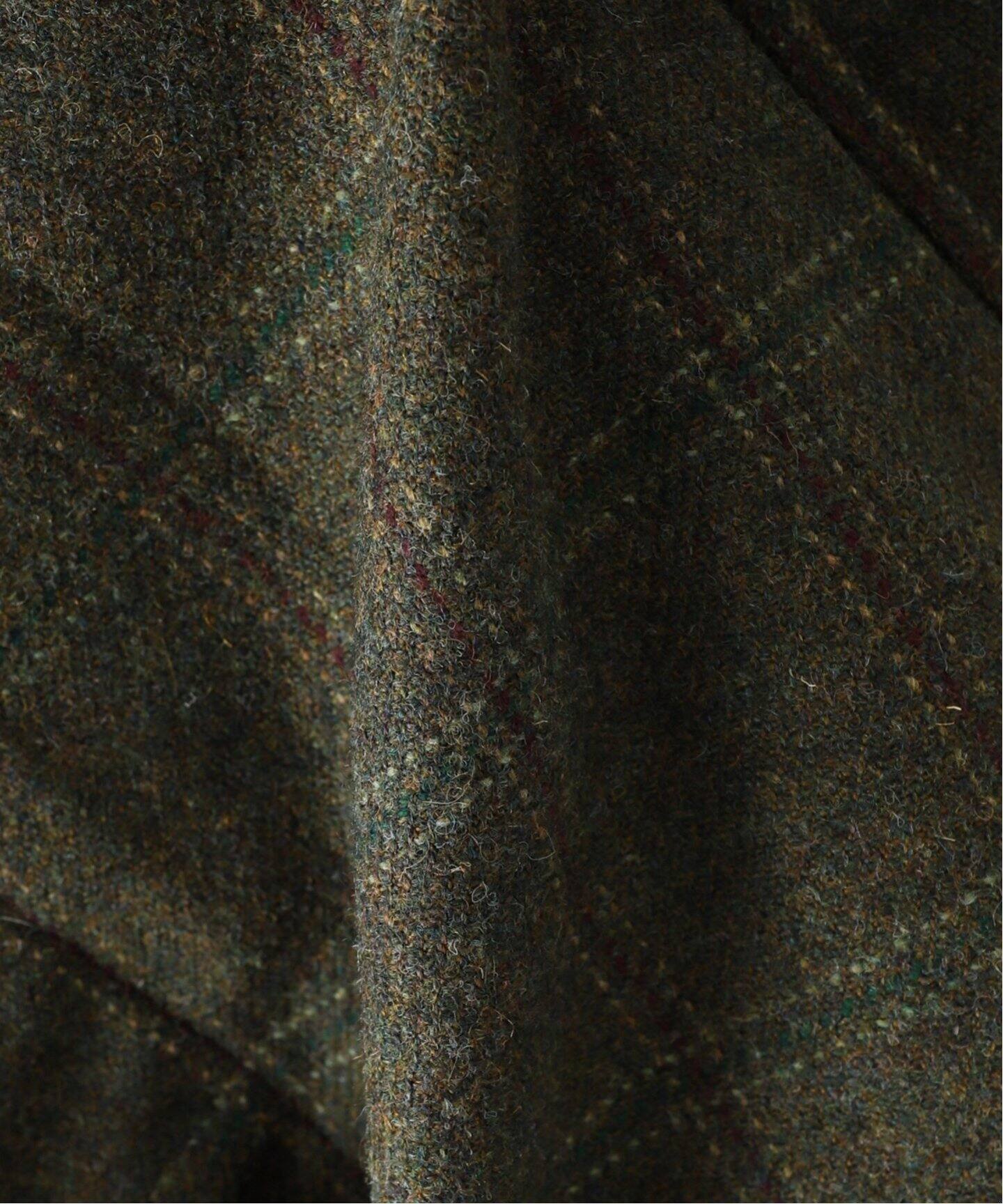 A.PRESSE/アプレッセ】Tweed Balmacaan Coat：バルマカーンコート