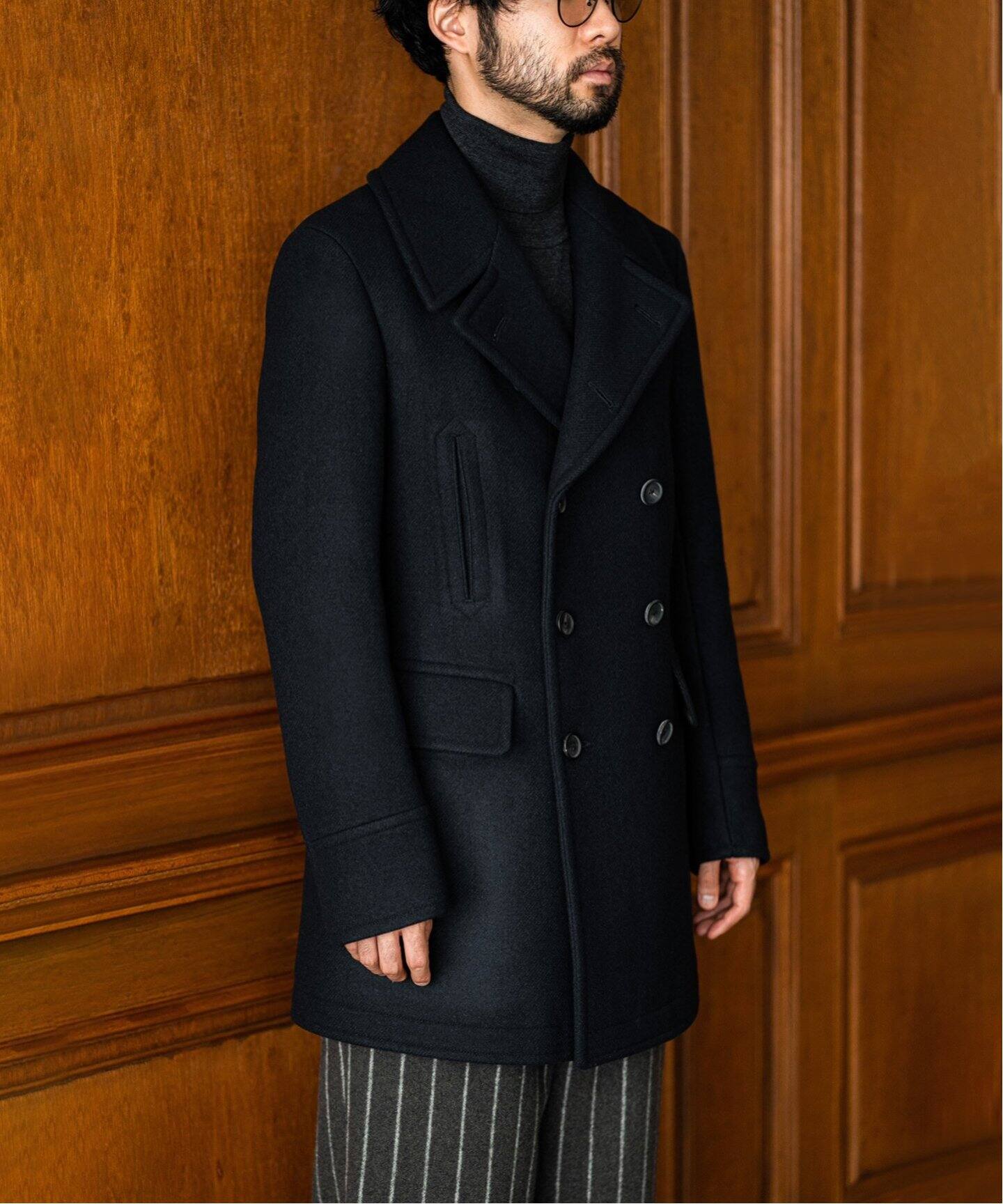 SCYE BASICS/サイ ベーシックス】別注 Pea Coat（ピーコート）｜L 