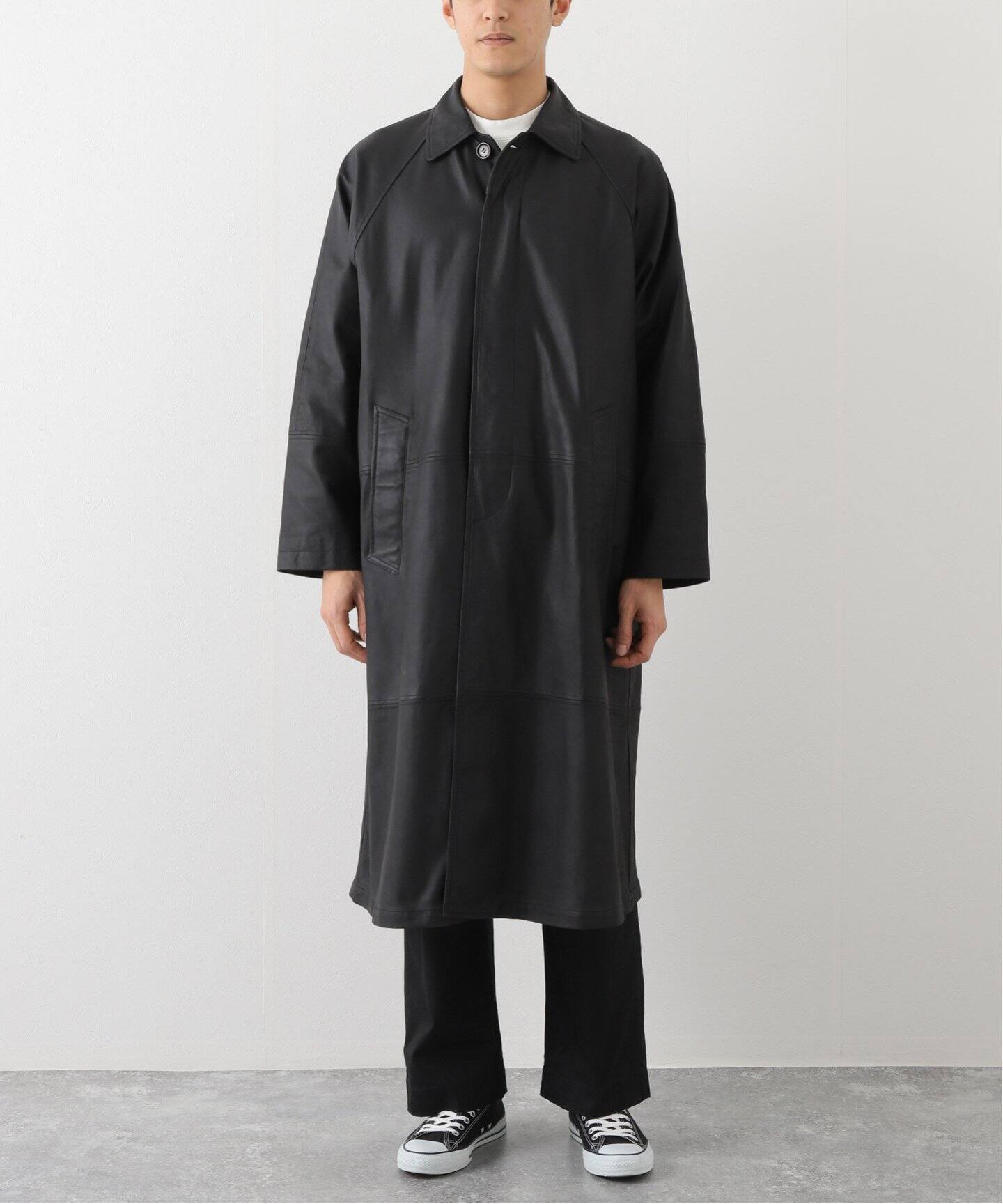 SEVEN BY SEVEN / セブンバイセブン】別注 LEATHER BAL COLLAR COAT 