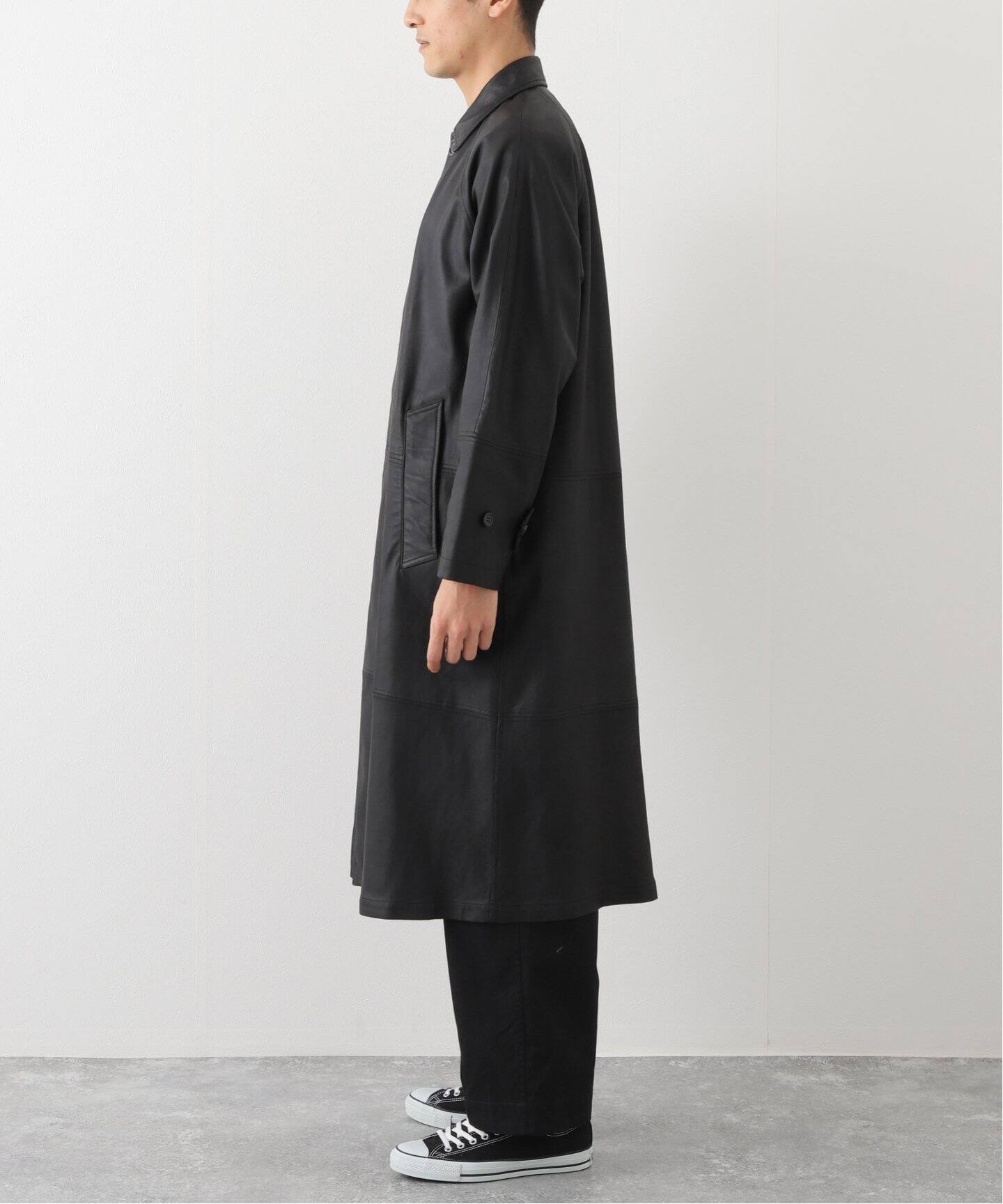 SEVEN BY SEVEN / セブンバイセブン】別注 LEATHER BAL COLLAR COAT 