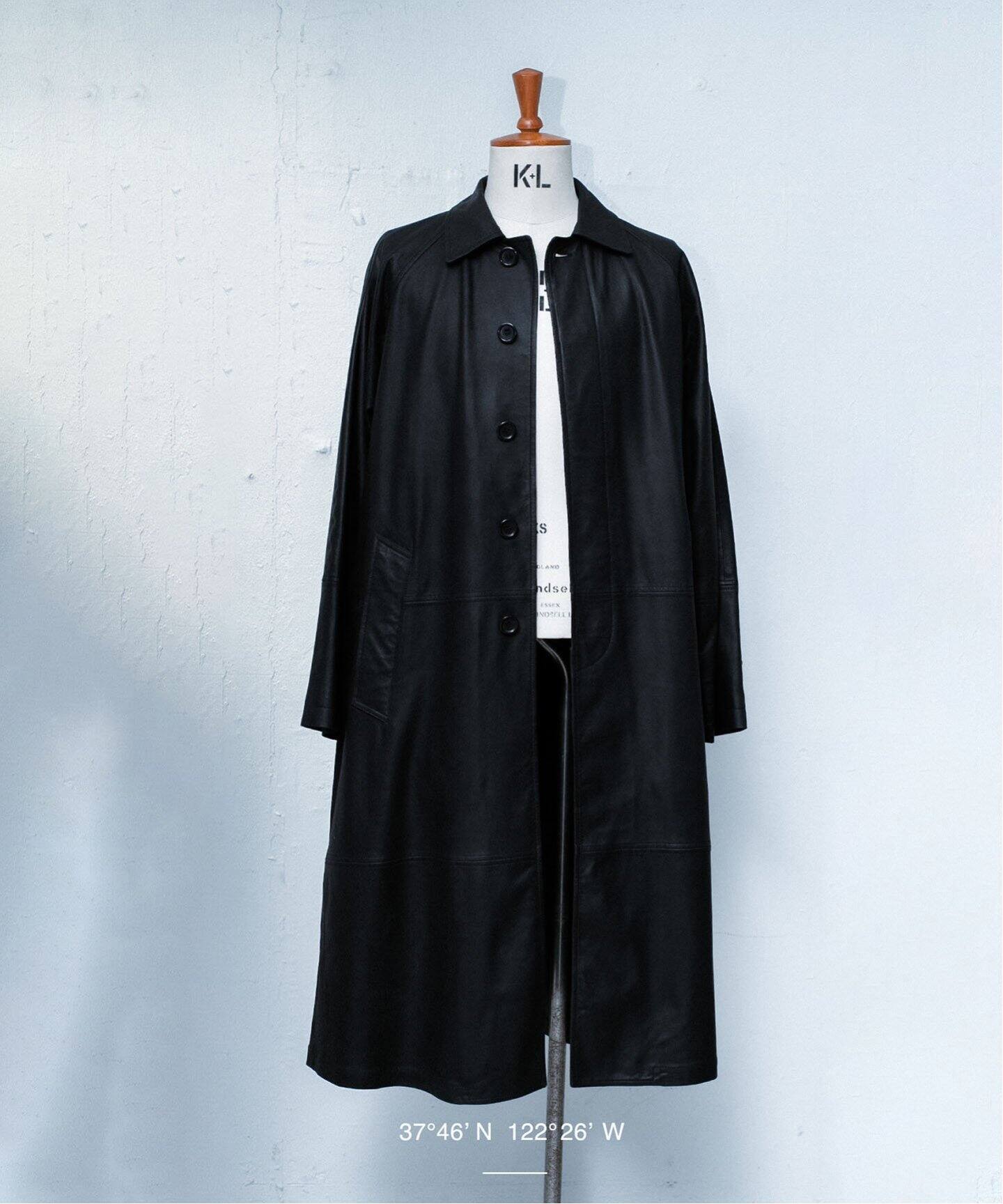 SEVEN BY SEVEN / セブンバイセブン】別注 LEATHER BAL COLLAR COAT 