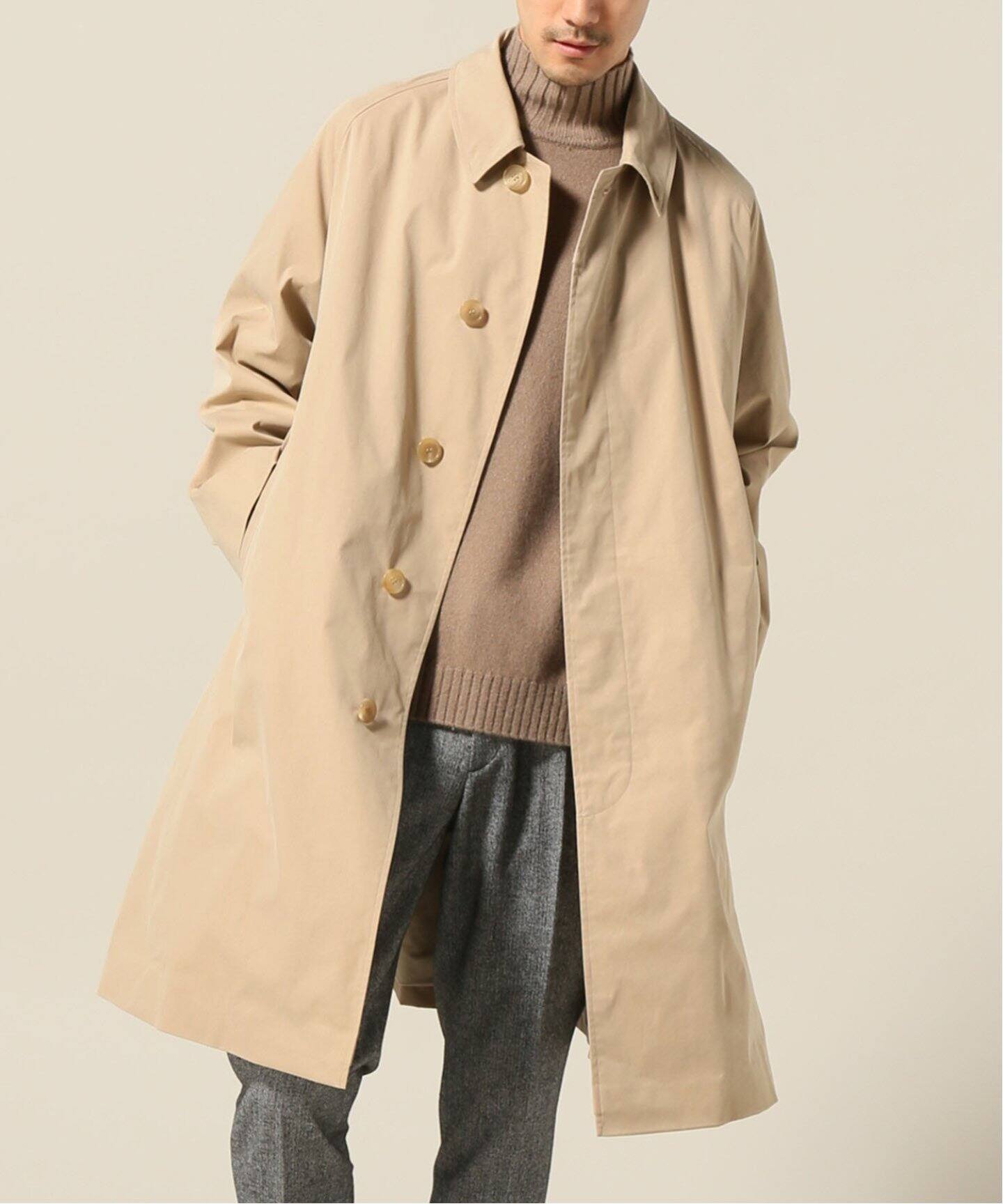 LE / エルイー】BallCollar Coat（ステンカラーコート）｜L