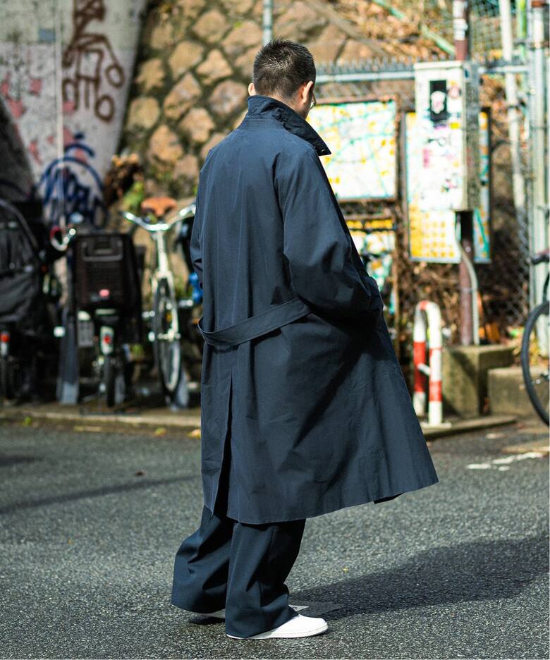 LE / エルイー】C/P ギャバ バルカラーコート（ステンカラーコート  