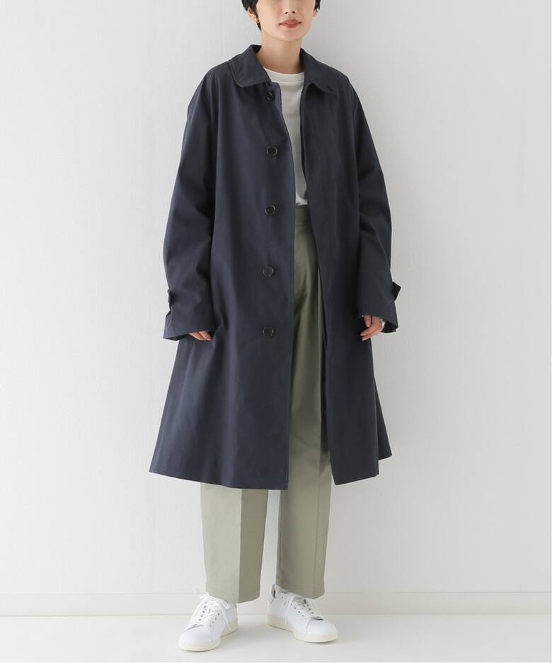LE / エルイー】C/P ギャバ バルカラーコート（ステンカラーコート  