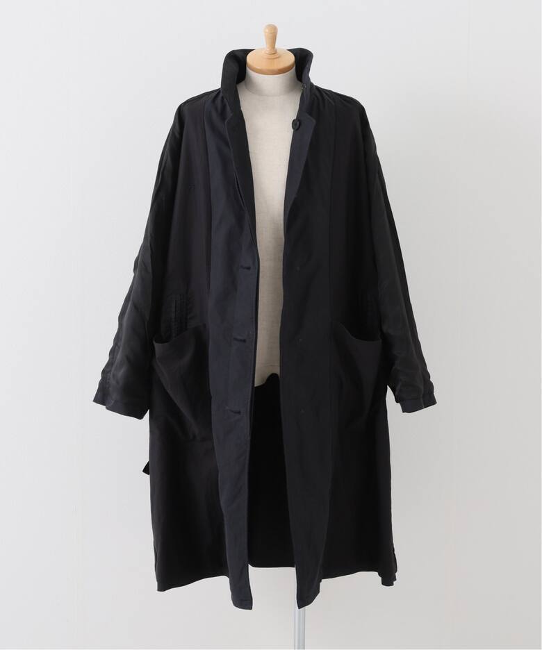 LE / エルイー】C/P ギャバ バルカラーコート（ステンカラーコート  