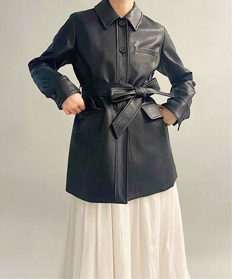 予約 フェイクレザーコート Charles Chaton シャルル シャトン 公式のファッション通販 Baycrew S Store