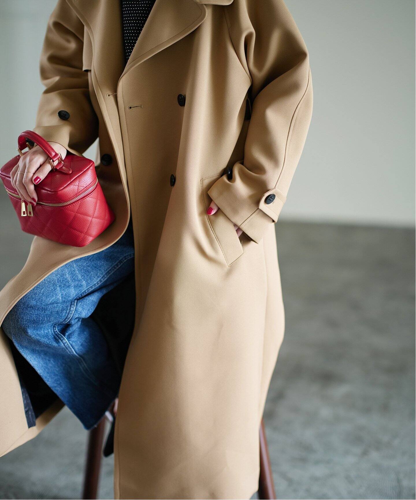 スタンドカラートレンチコート（トレンチコート）｜La Totalite（ラ  