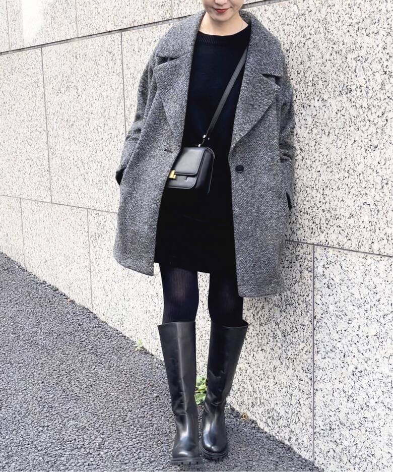 ≪追加≫Wスライバーヘリンボーンミドルコート（その他ブルゾン  