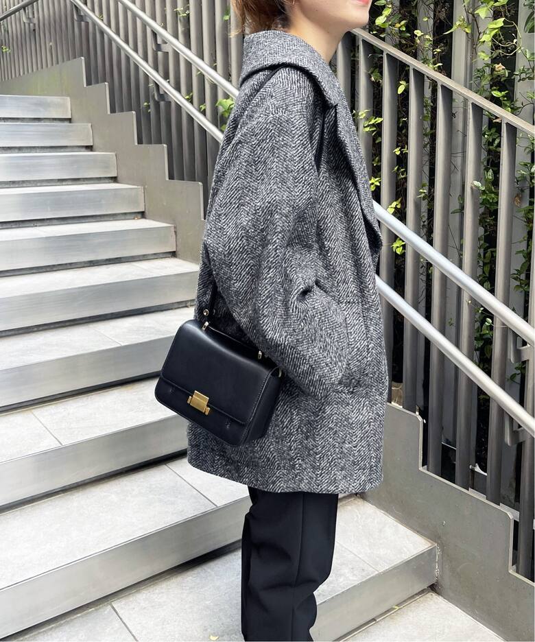 ≪追加≫Wスライバーヘリンボーンミドルコート（その他ブルゾン  