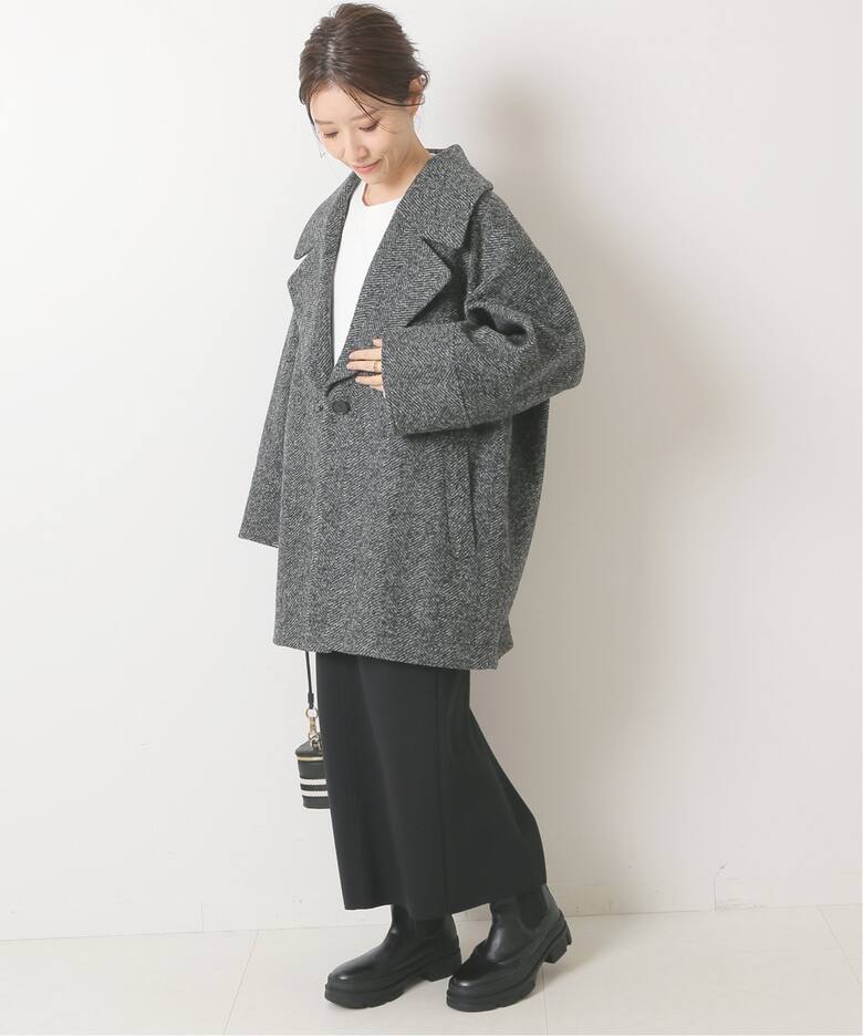 ≪追加≫Wスライバーヘリンボーンミドルコート（その他ブルゾン  