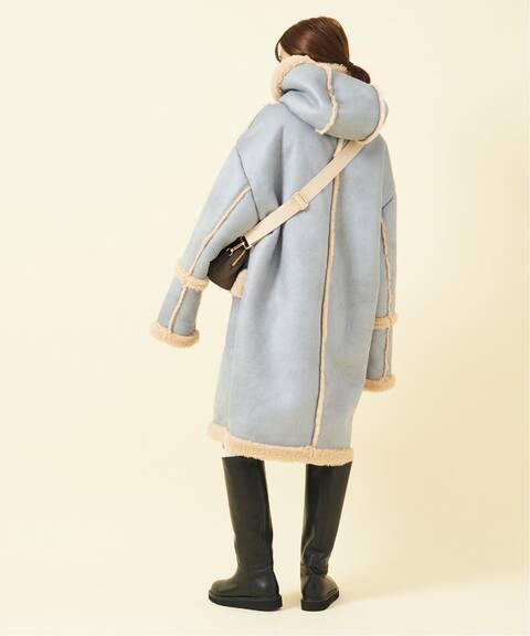 Jakke ジャッキー フェイクムートンフード付きロングコート U By Spick Span ユーバイスピックアンドスパン 公式のファッション通販 Baycrew S Store