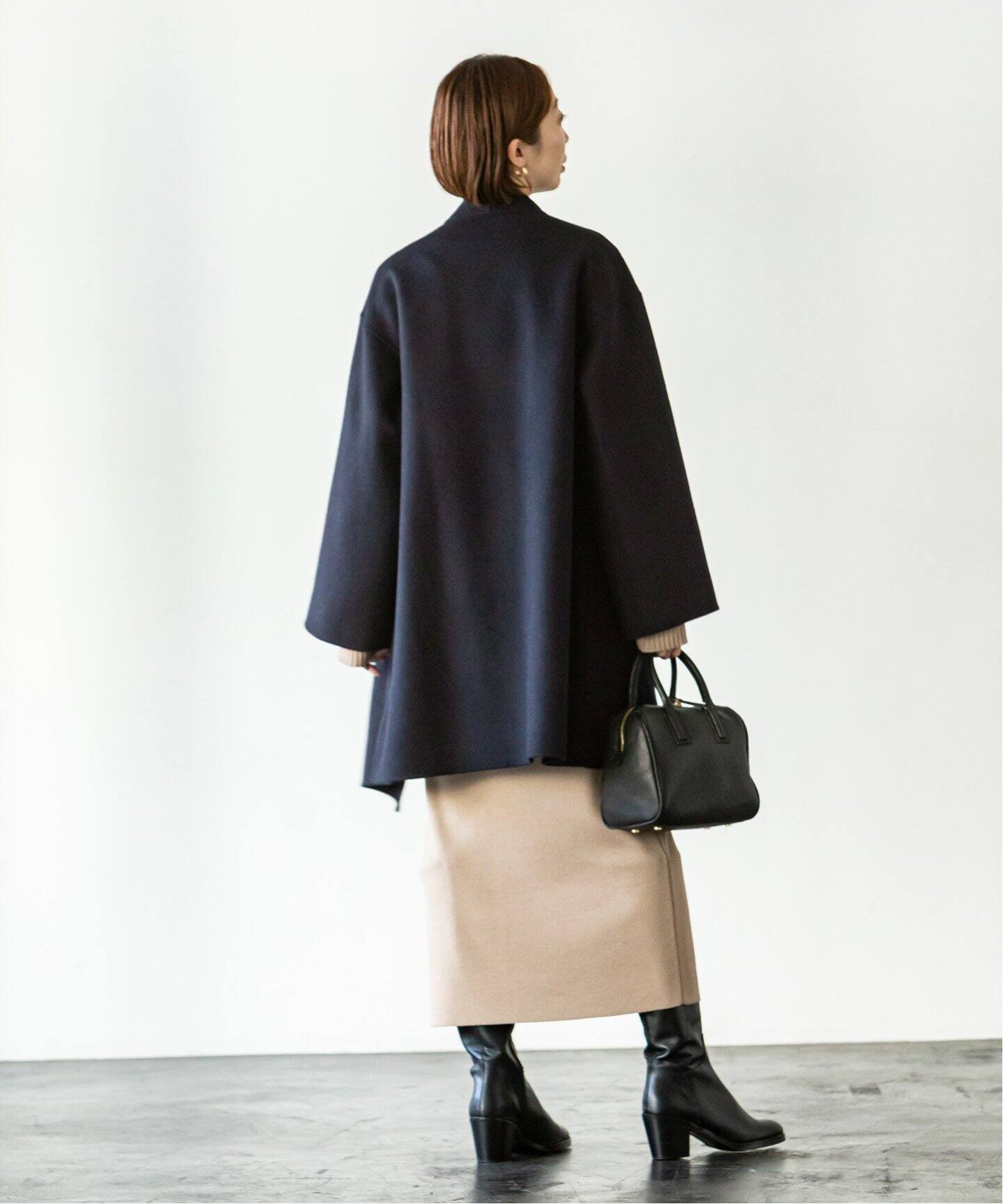 シャルムビーバーリバーオーバーコート（ノーカラーコート）｜NOBLE 