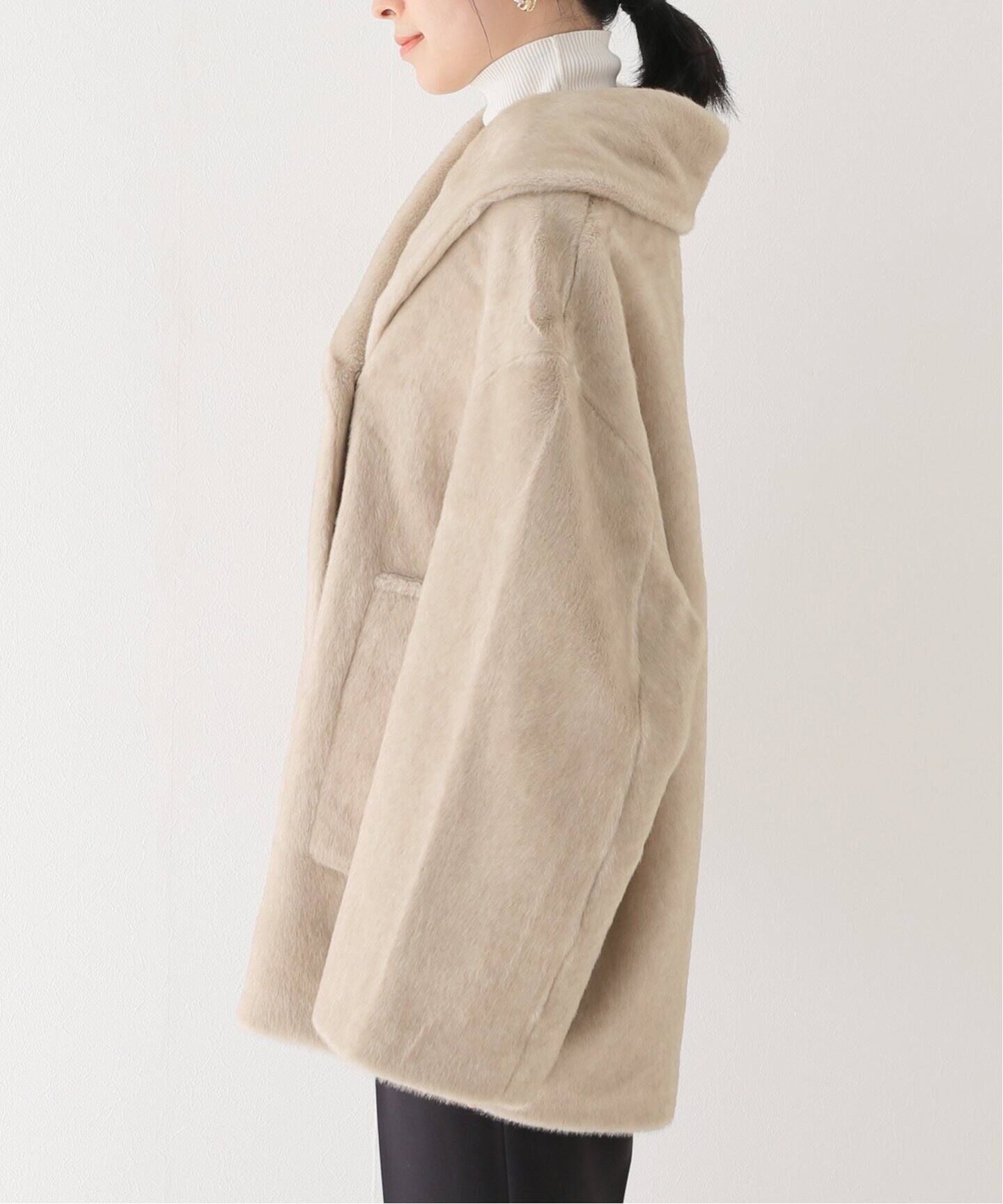 ALMA ROSA Eco Eur エコファーショートコート