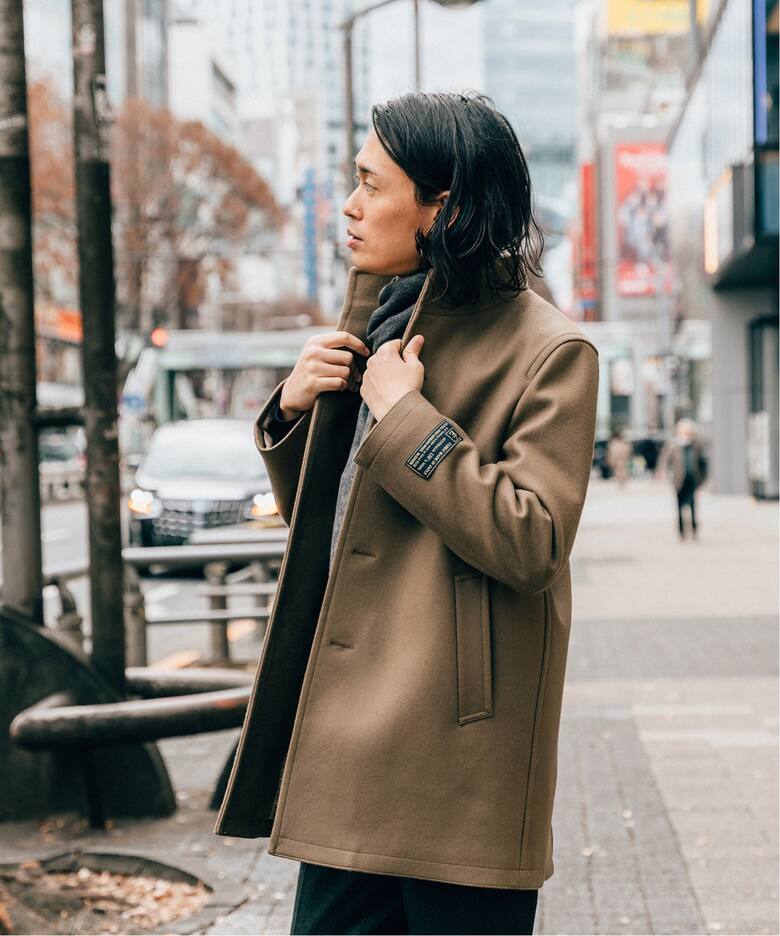 エディフィス プレゼント コラボ ウールコート やすかろ マスタード色  