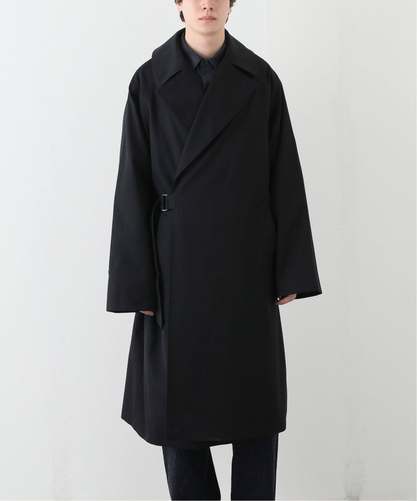 COMOLI コモリ ウールサージ タイロッケンコート 取りまわし NAVY 18AW 1