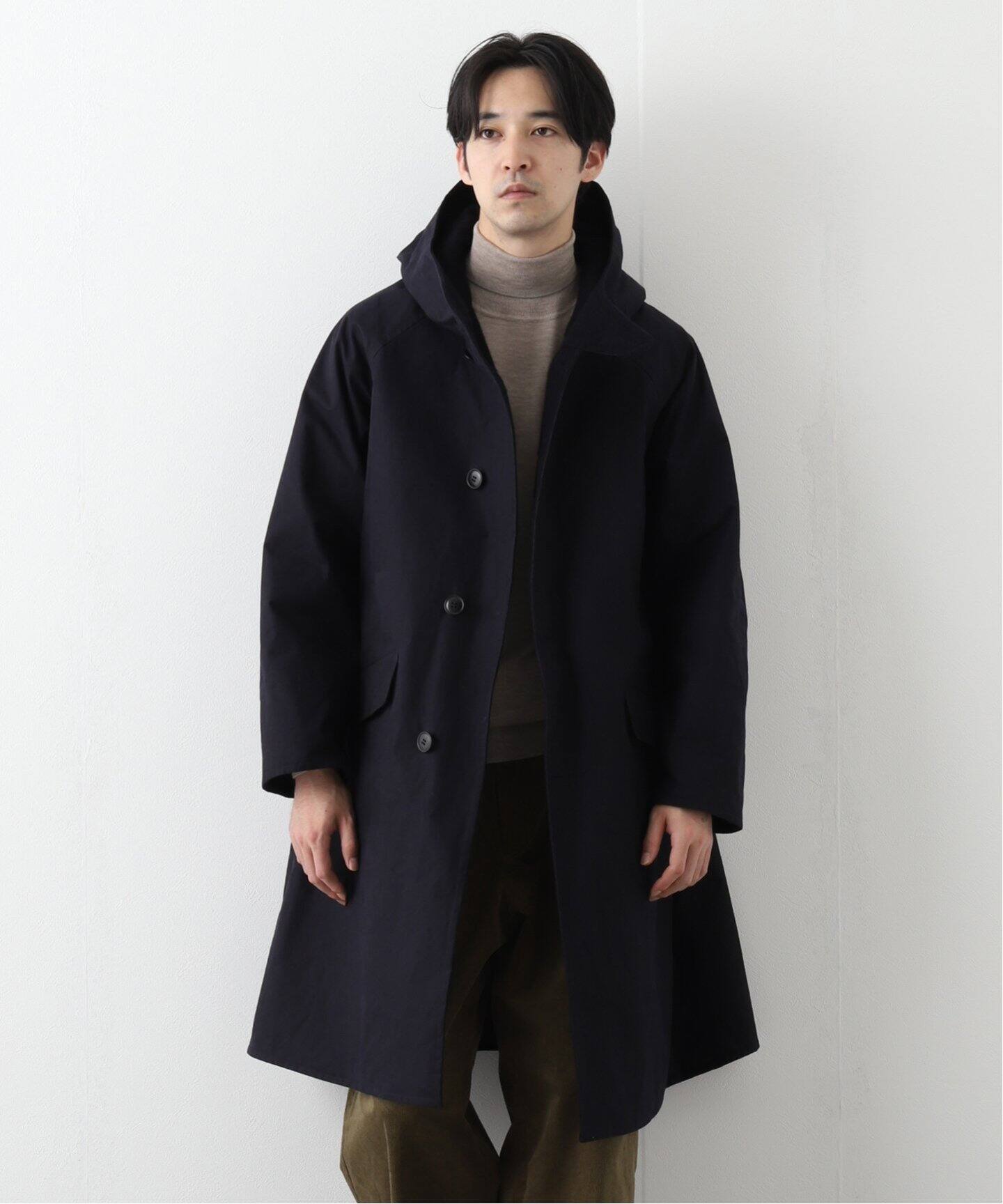 COMOLI / コモリ】 コットン フーデットコート（フードコート 