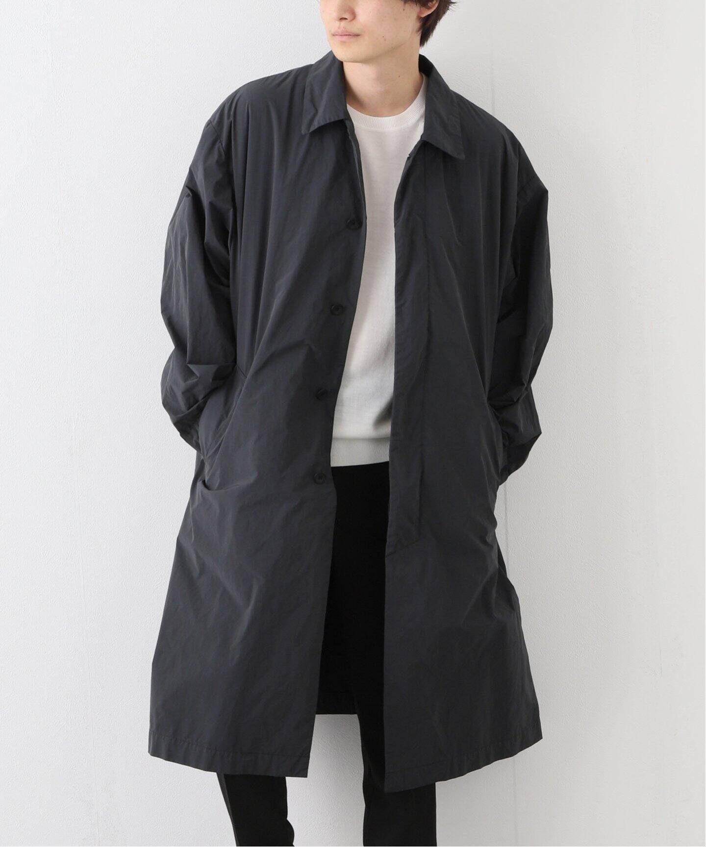 ATON / エイトン】 AIR VENTILE BALMACAAN COAT（ステンカラー 