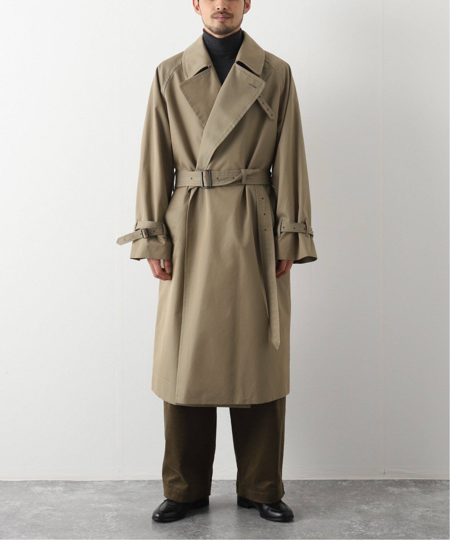 blurhms / ブラームス】Gabardine Double Belt Trench（トレンチコート  