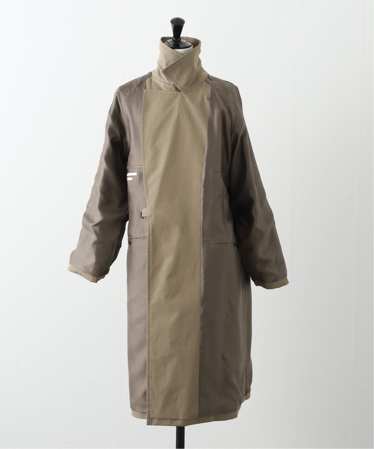 blurhms / ブラームス】Gabardine Double Belt Trench（トレンチコート 