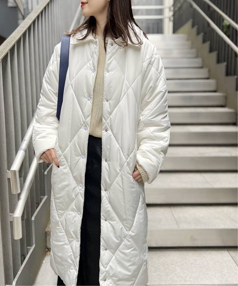 Puffy Long Coat / パフィーロングコート（中綿・キルティング）｜Oriens JOURNAL STANDARD（オリエンス