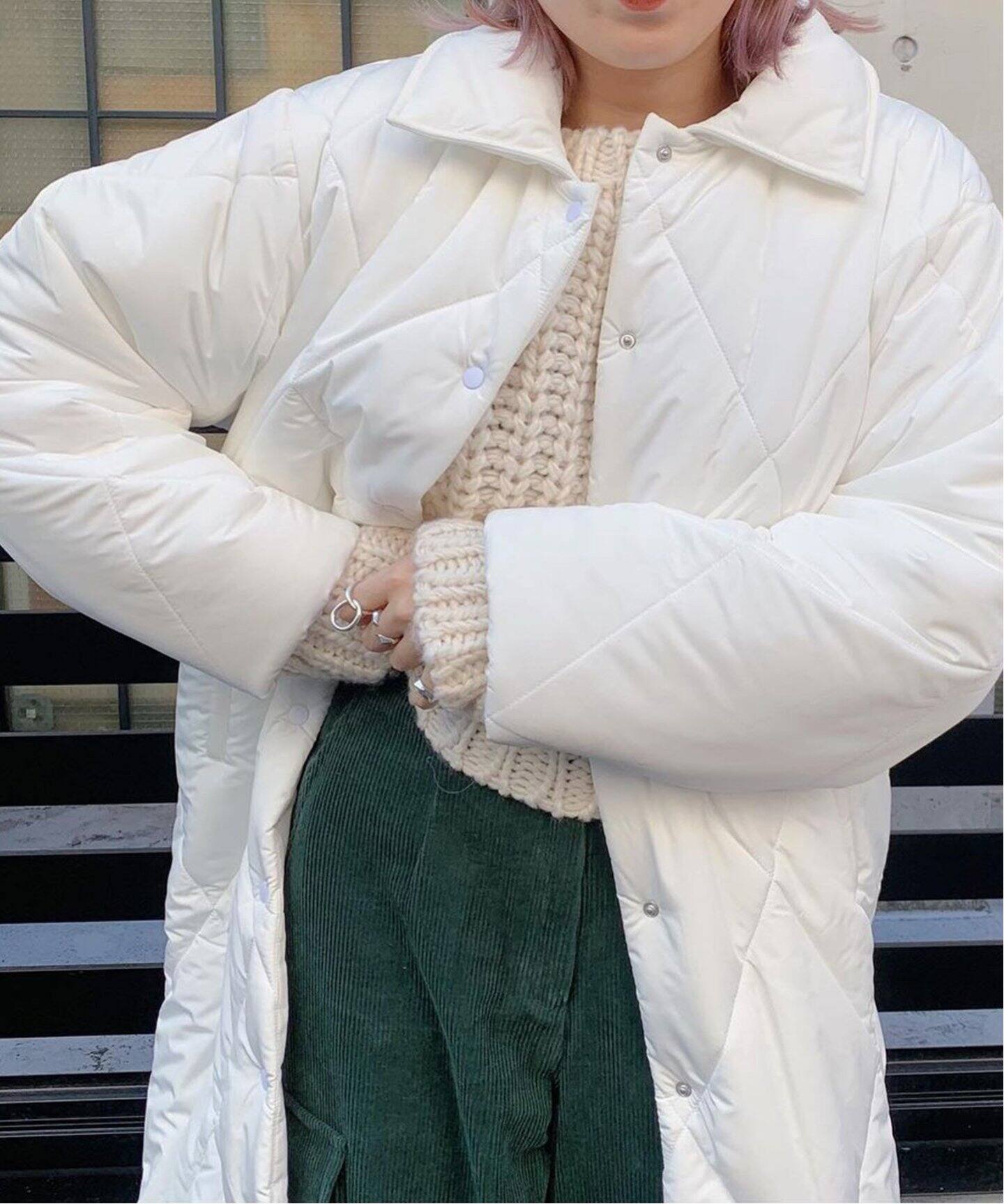 Puffy Long Coat / パフィーロングコート（中綿・キルティング）｜Oriens JOURNAL STANDARD（オリエンス