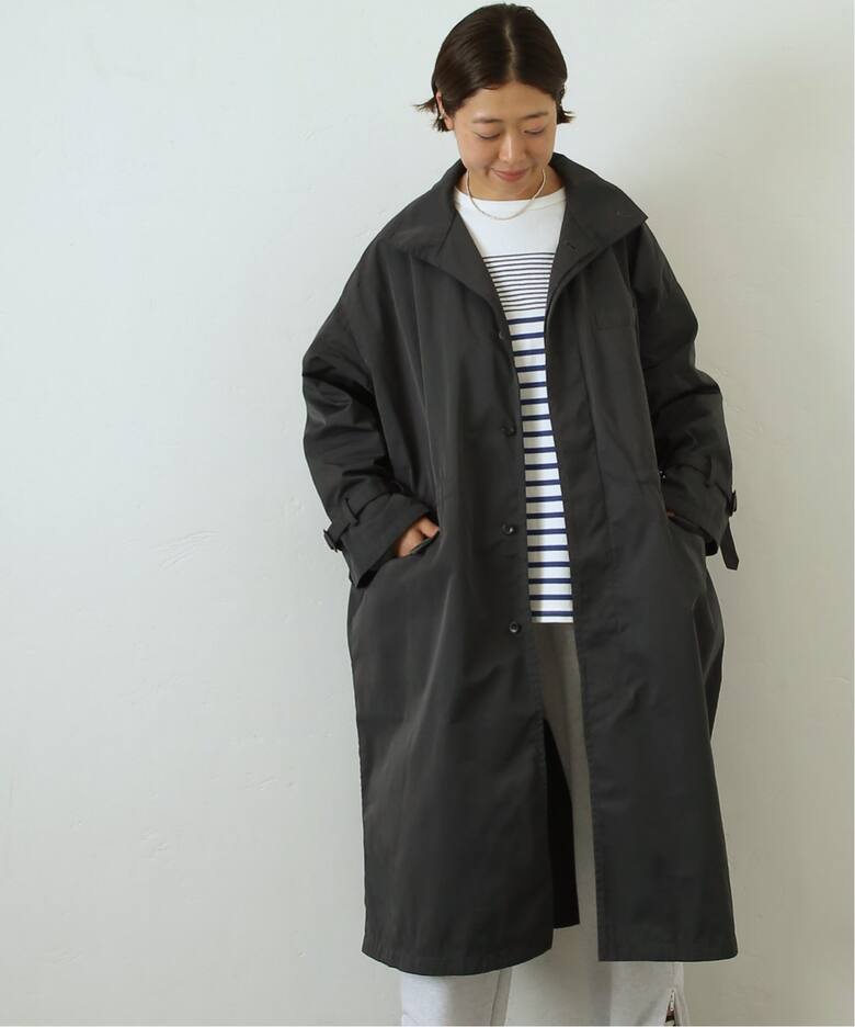 メモリーギャバ ハイネックコート（その他ブルゾン／アウター  