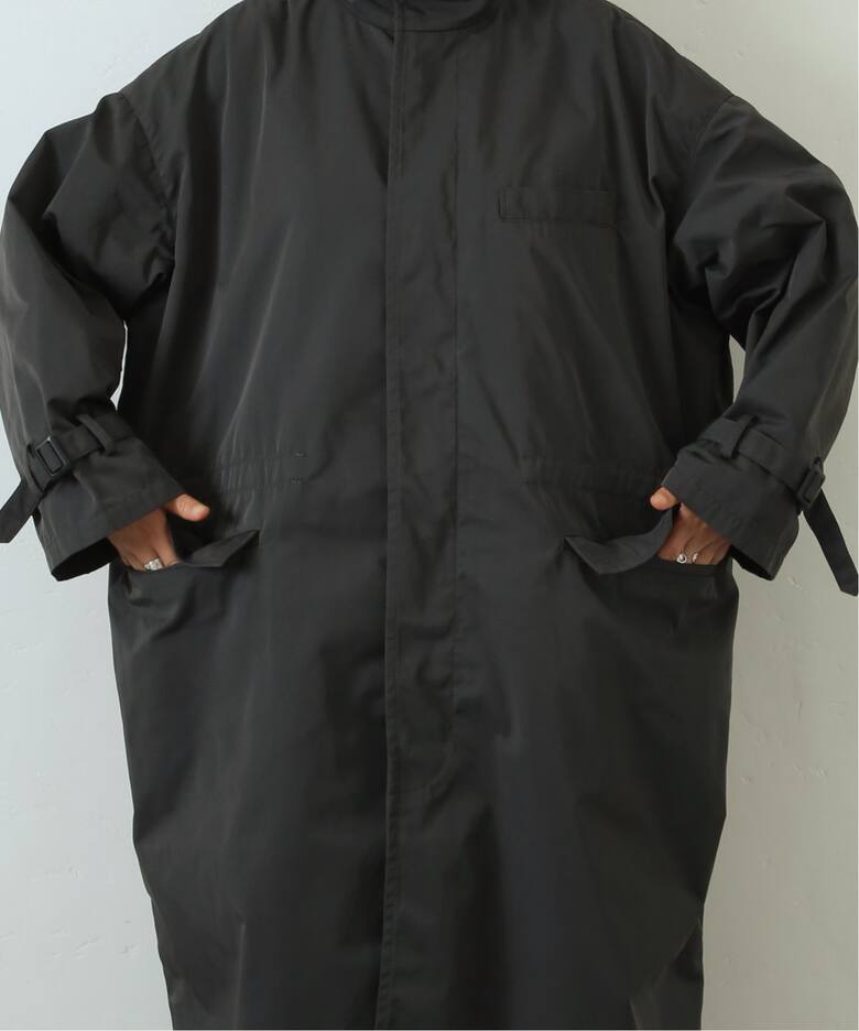 メモリーギャバ ハイネックコート（その他ブルゾン／アウター  