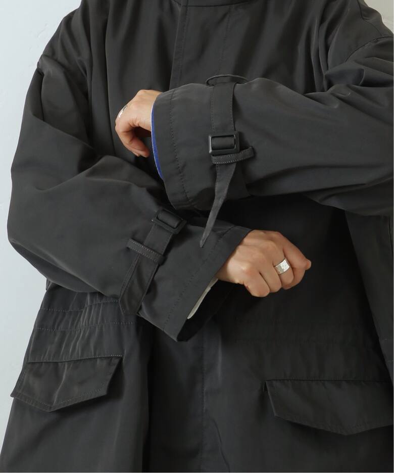 メモリーギャバ ハイネックコート（その他ブルゾン／アウター  