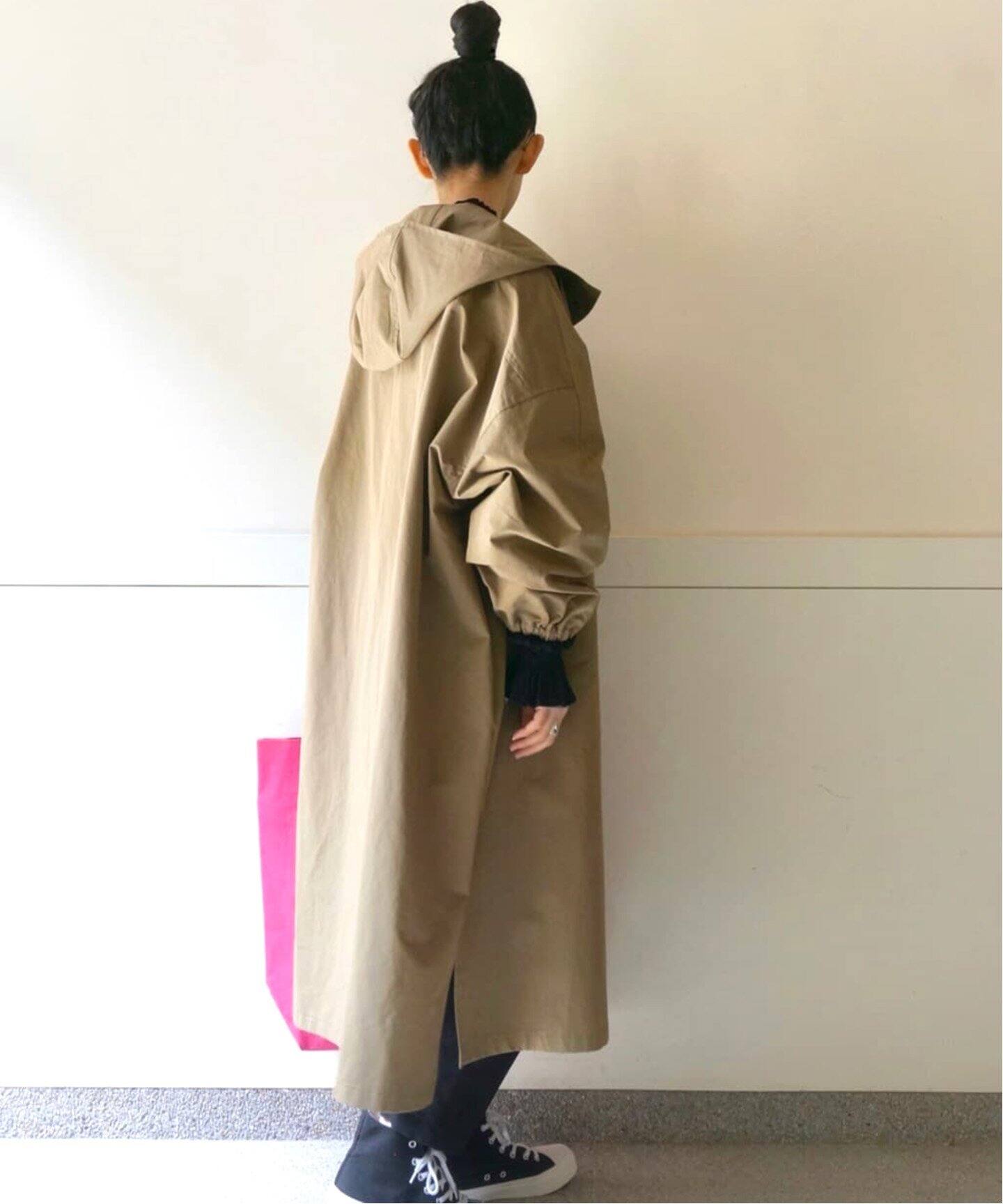 コットンナイロンタンブラーハーフcoat（その他ブルゾン／アウター 