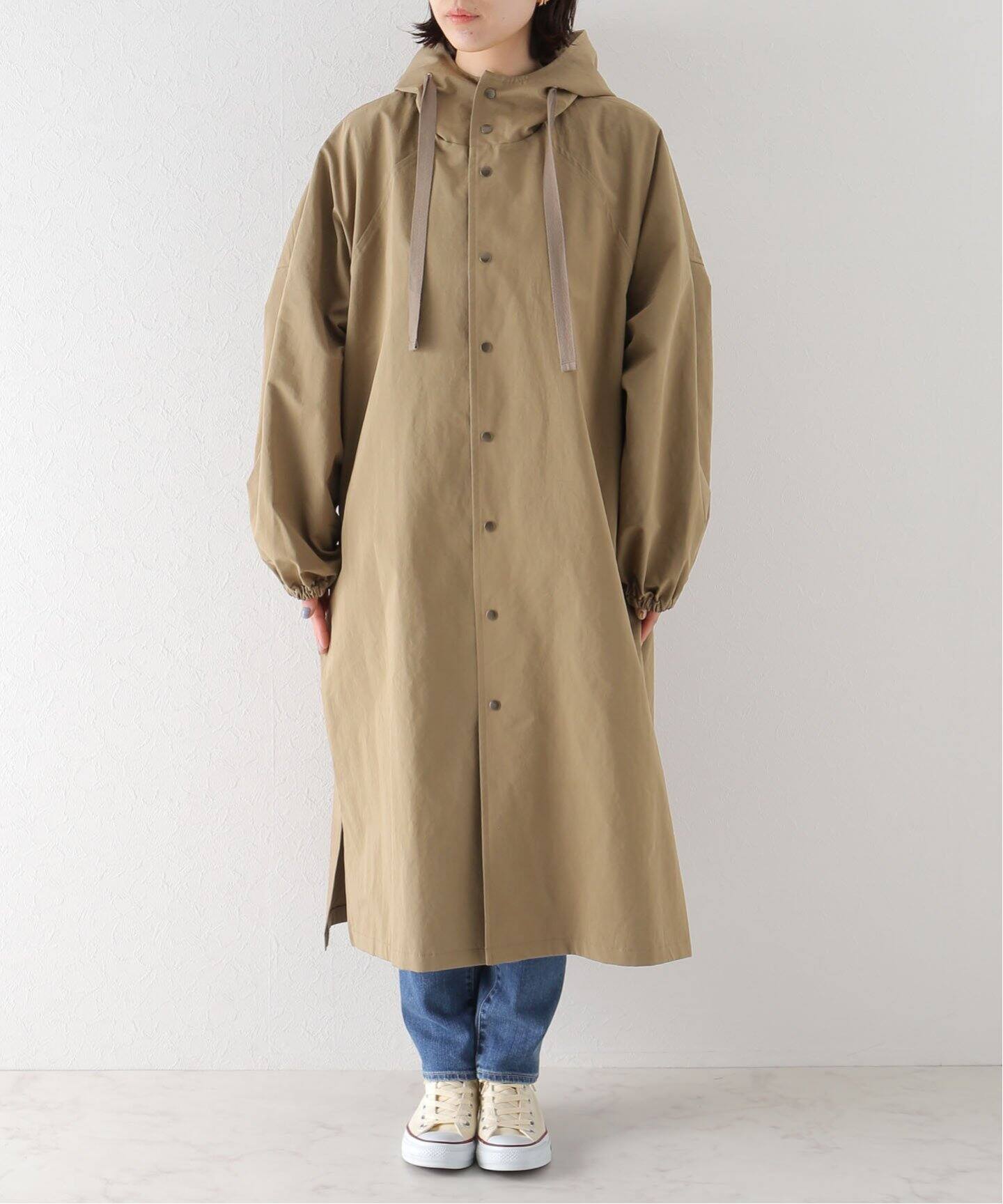 コットンナイロンタンブラーハーフcoat（その他ブルゾン／アウター 