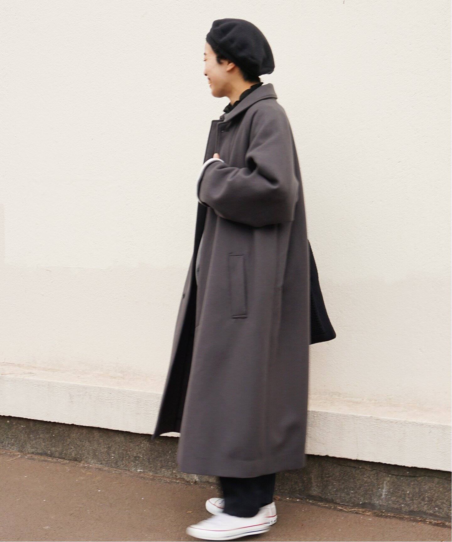 ATON エイトン 21AW SUPER 160S DOUBLE SAXONY BALMACAAN COAT バルマ 