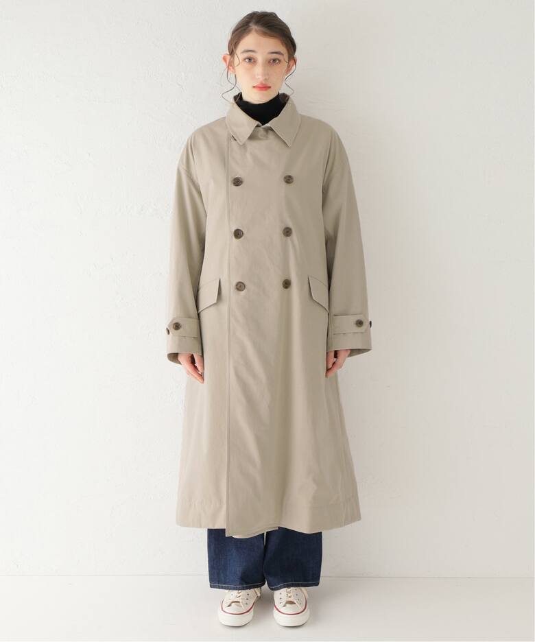 TOUJOURS / トゥジュー】 COTTON TWILL BAGGY TRENCH COAT（トレンチ 