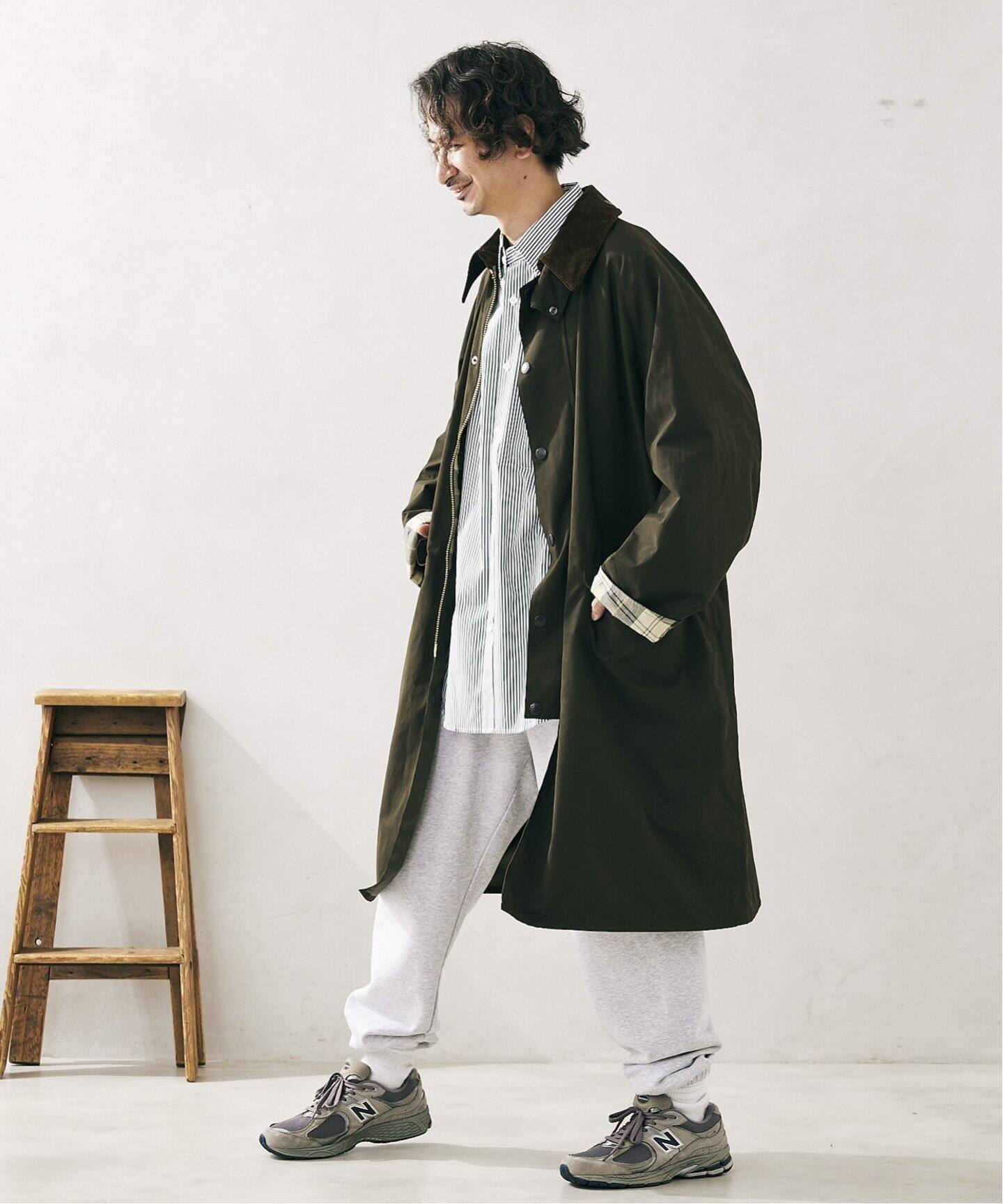 追加》【BARBOUR / バブアー】別注 オーバーサイズ BURGHLEY COAT 2 