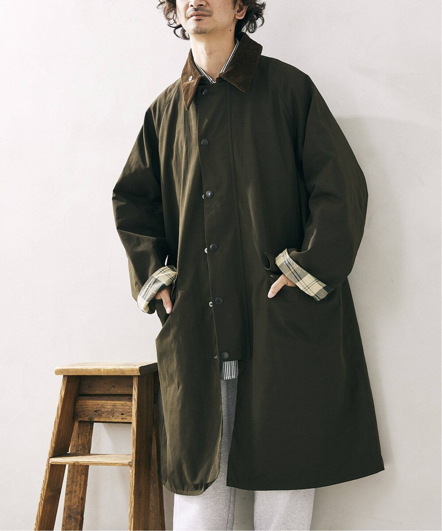 追加》【BARBOUR / バブアー】別注 オーバーサイズ BURGHLEY COAT 2 