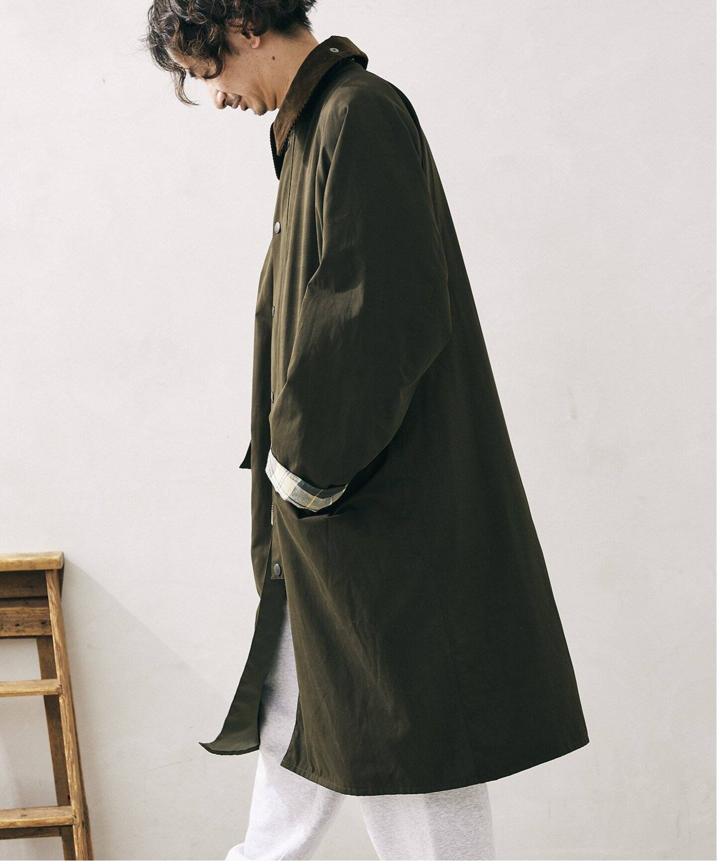 追加》【BARBOUR / バブアー】別注 オーバーサイズ BURGHLEY COAT 2  