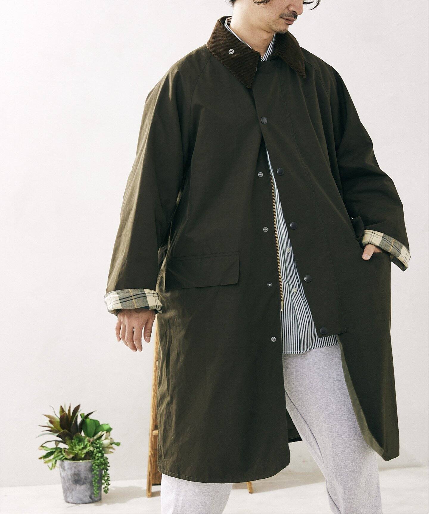 追加》【BARBOUR / バブアー】別注 オーバーサイズ BURGHLEY COAT 2 
