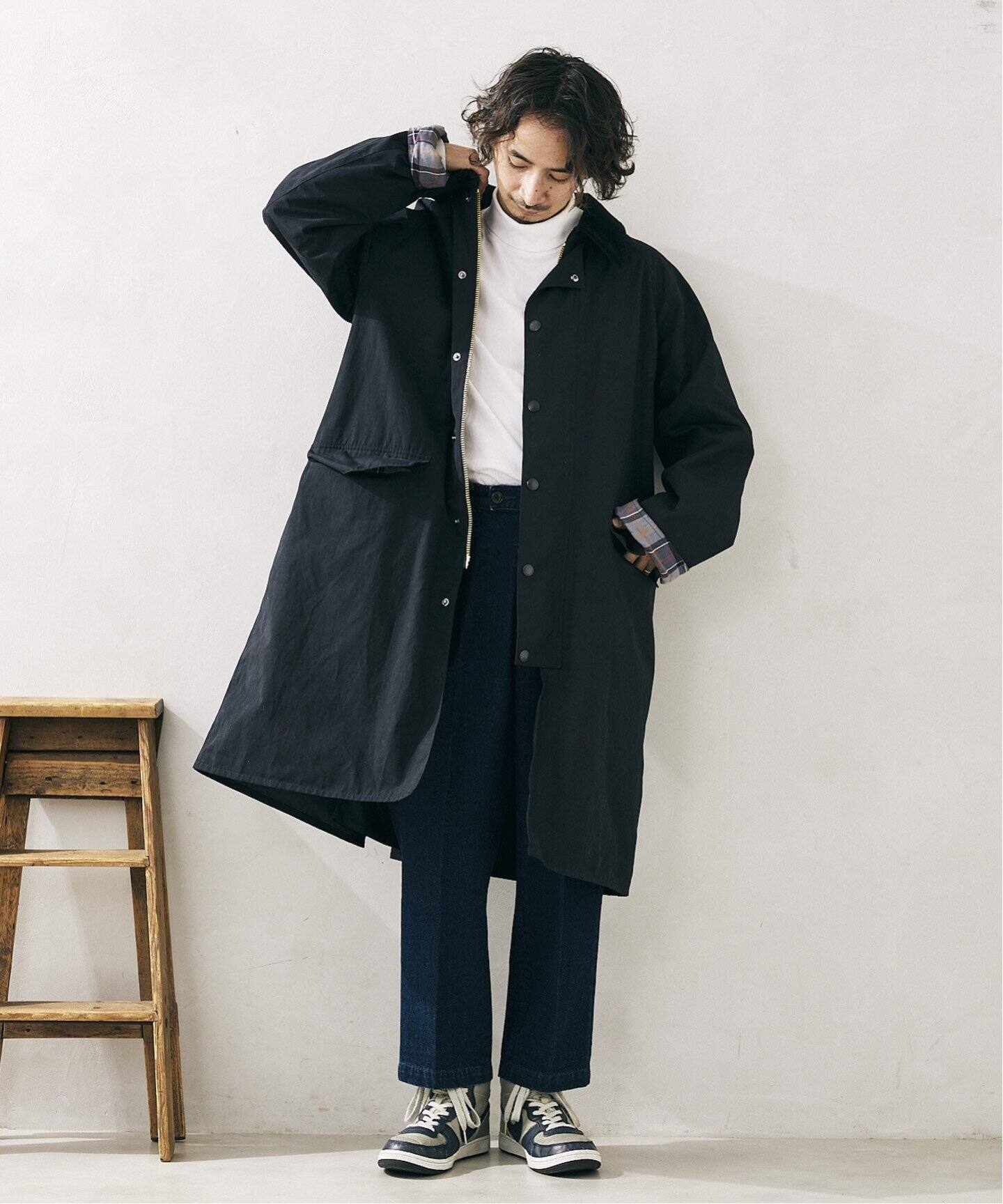 追加》【BARBOUR / バブアー】別注 オーバーサイズ BURGHLEY COAT 2 