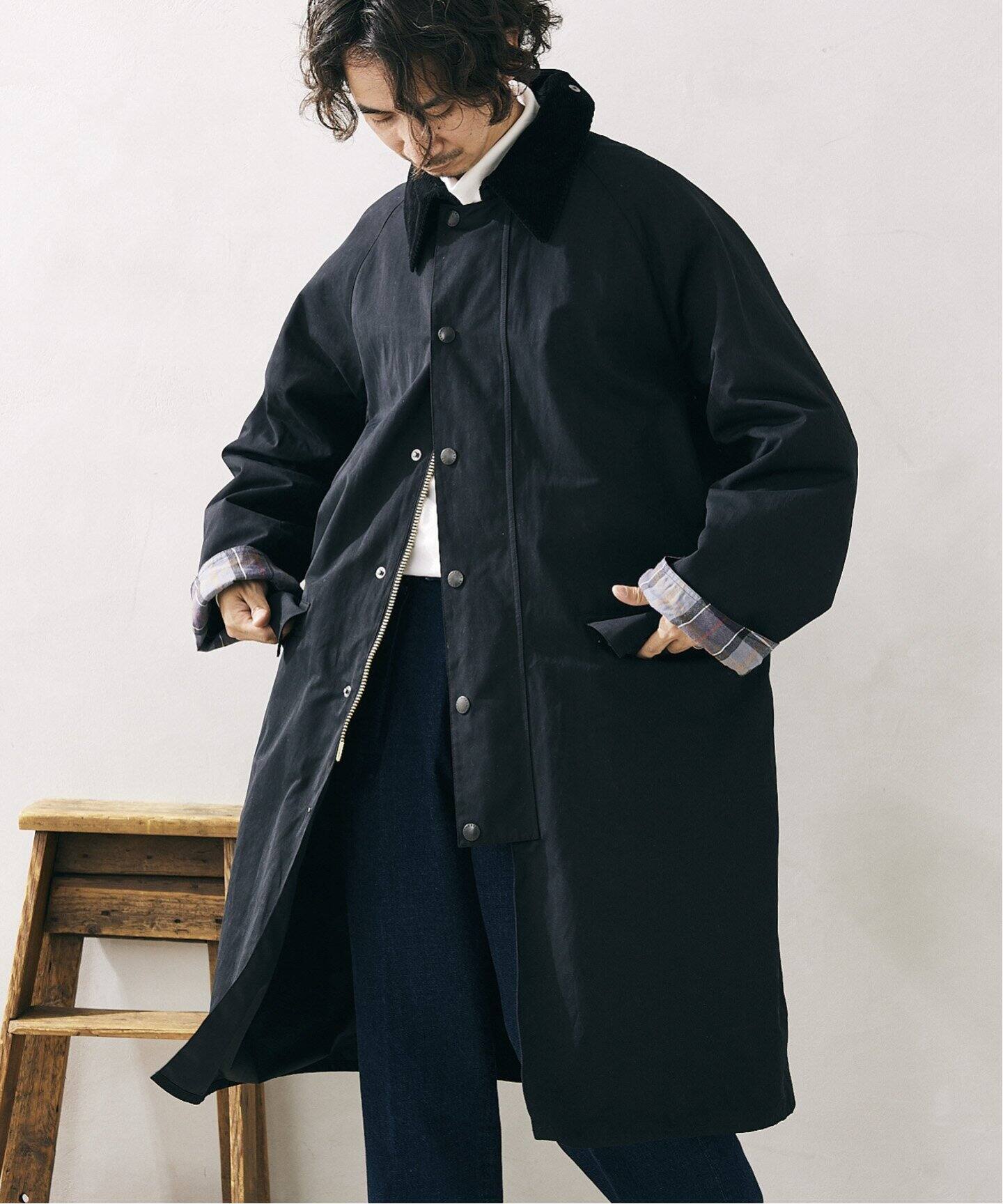追加》【BARBOUR / バブアー】別注 オーバーサイズ BURGHLEY COAT 2  