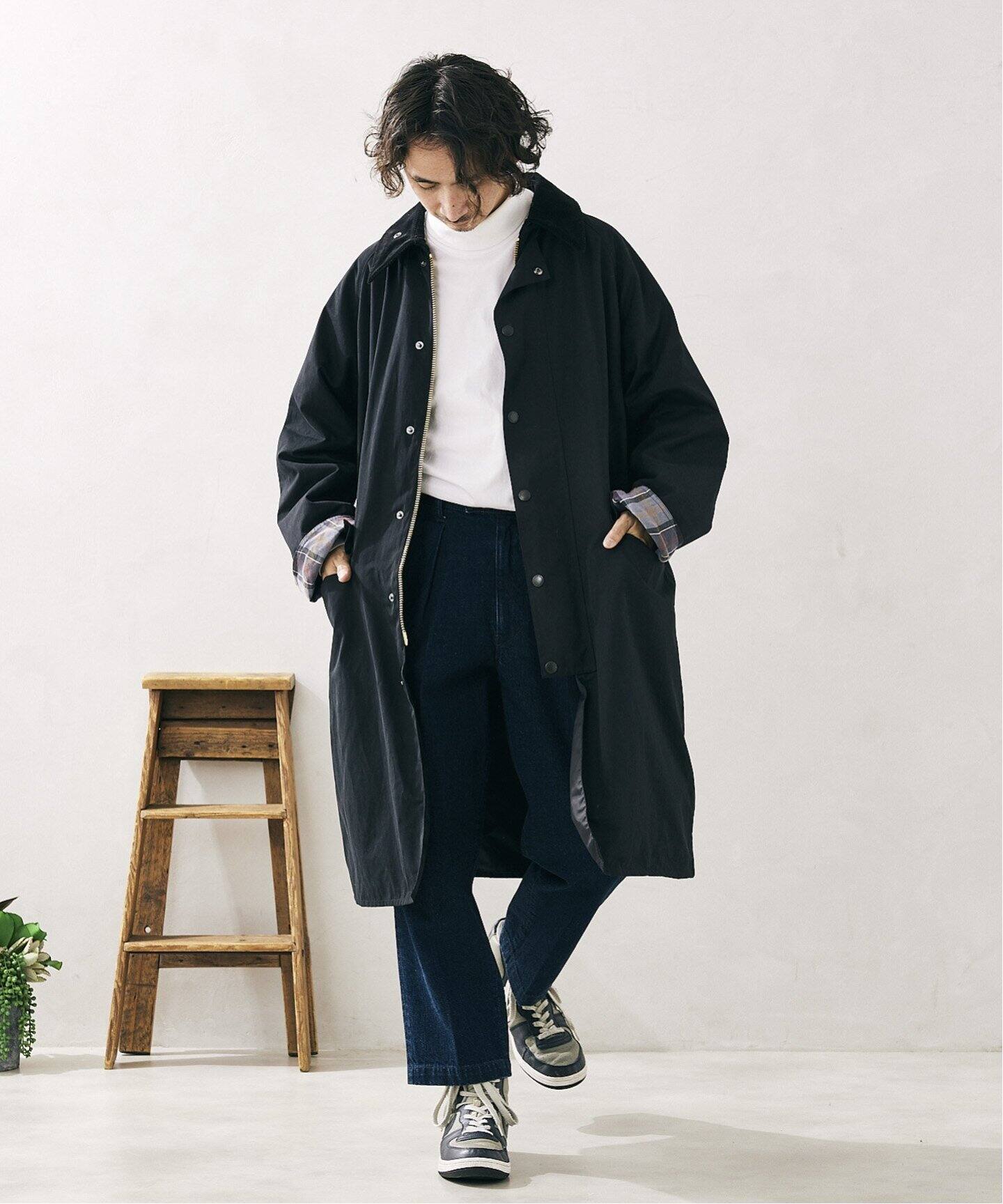 追加》【BARBOUR / バブアー】別注 オーバーサイズ BURGHLEY COAT 2 
