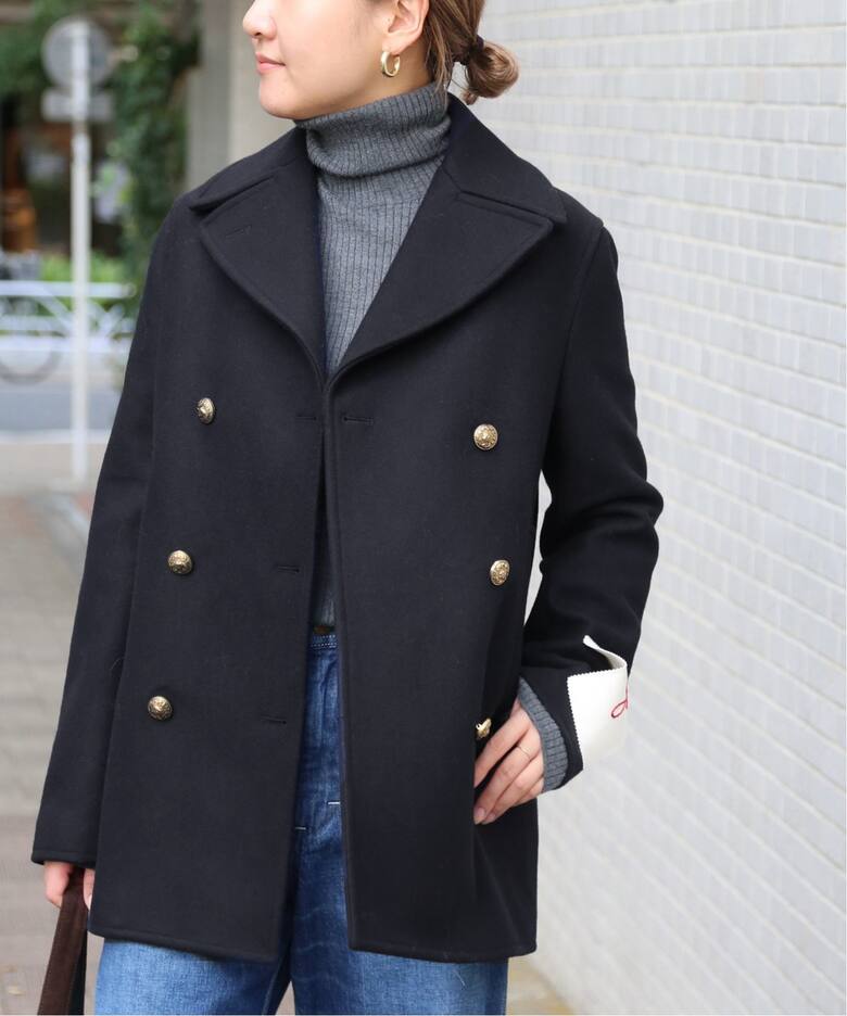 Deuxieme あまかっ Classe THE RERACS Pコート 38ブラック