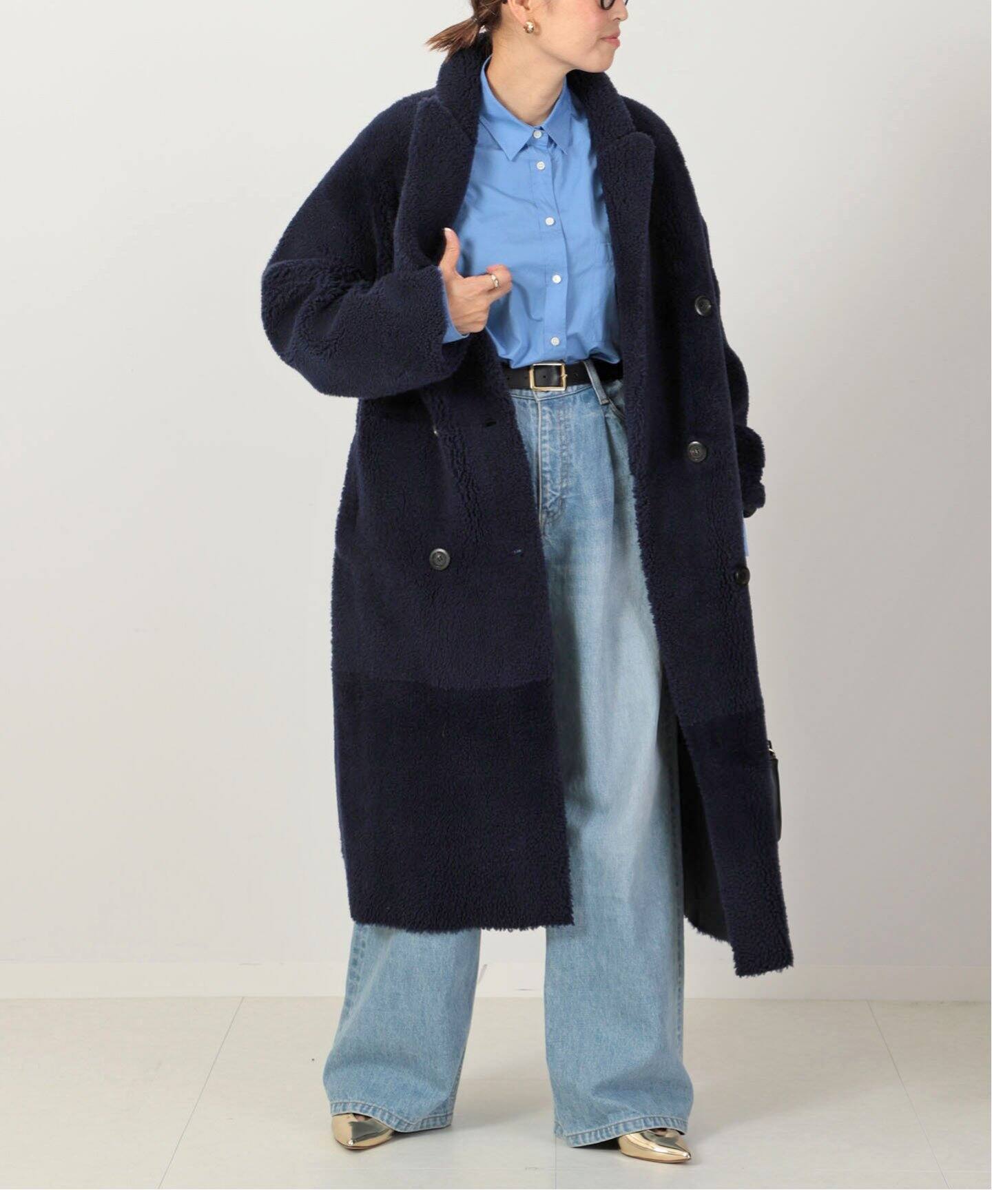BLANCHA ロングファーコート - ムートンコート