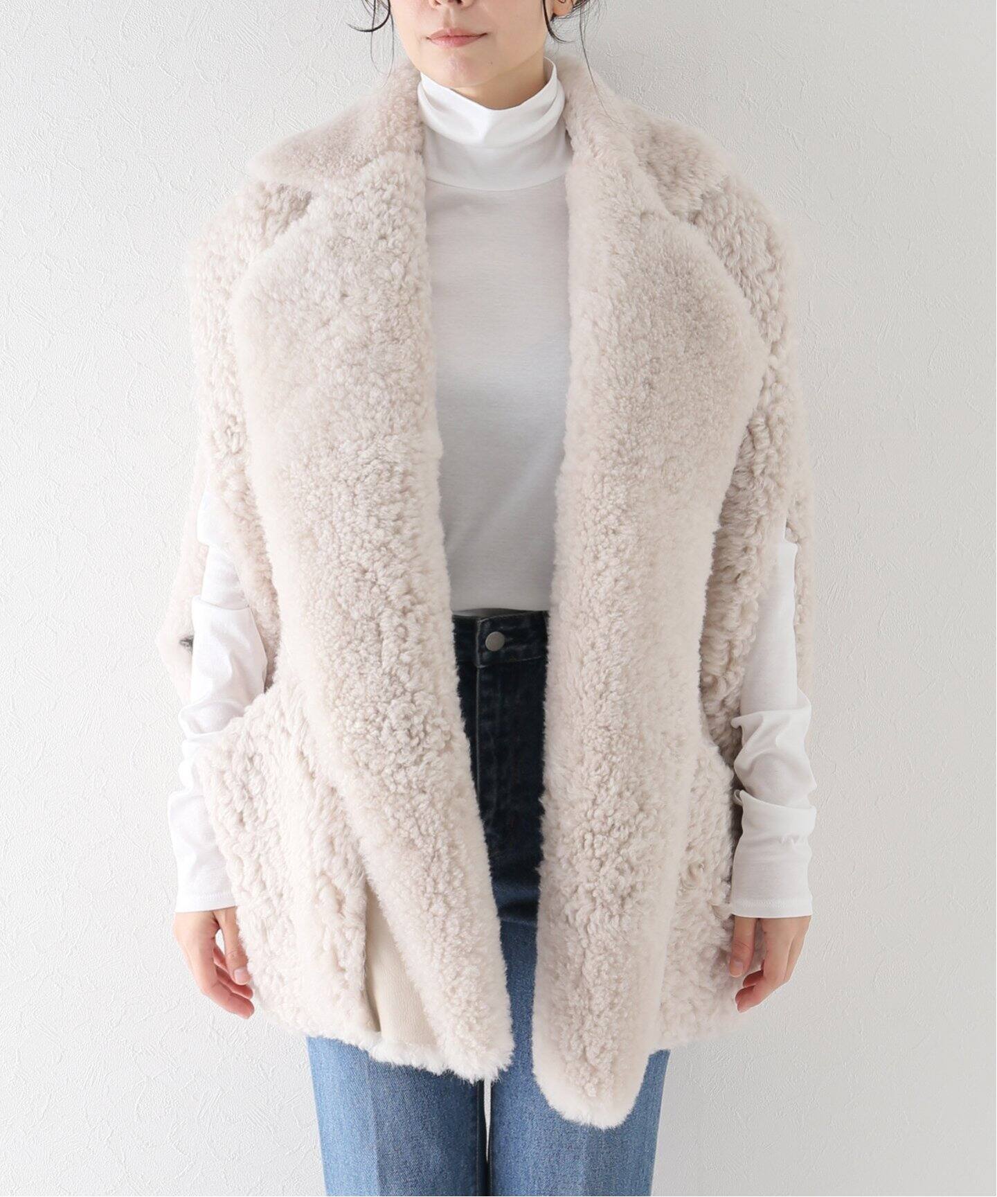 BLANCHA/ブランカ】 SHEARLING ベスト（その他ブルゾン／アウター 