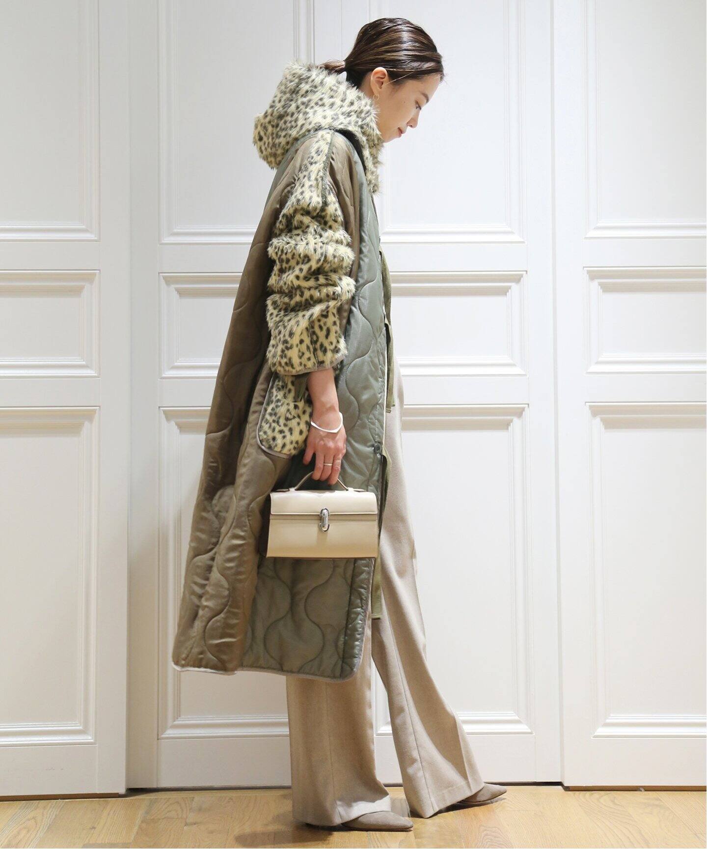 STAND ALONE/スタンド アローン】MILITARY QUITED コート 
